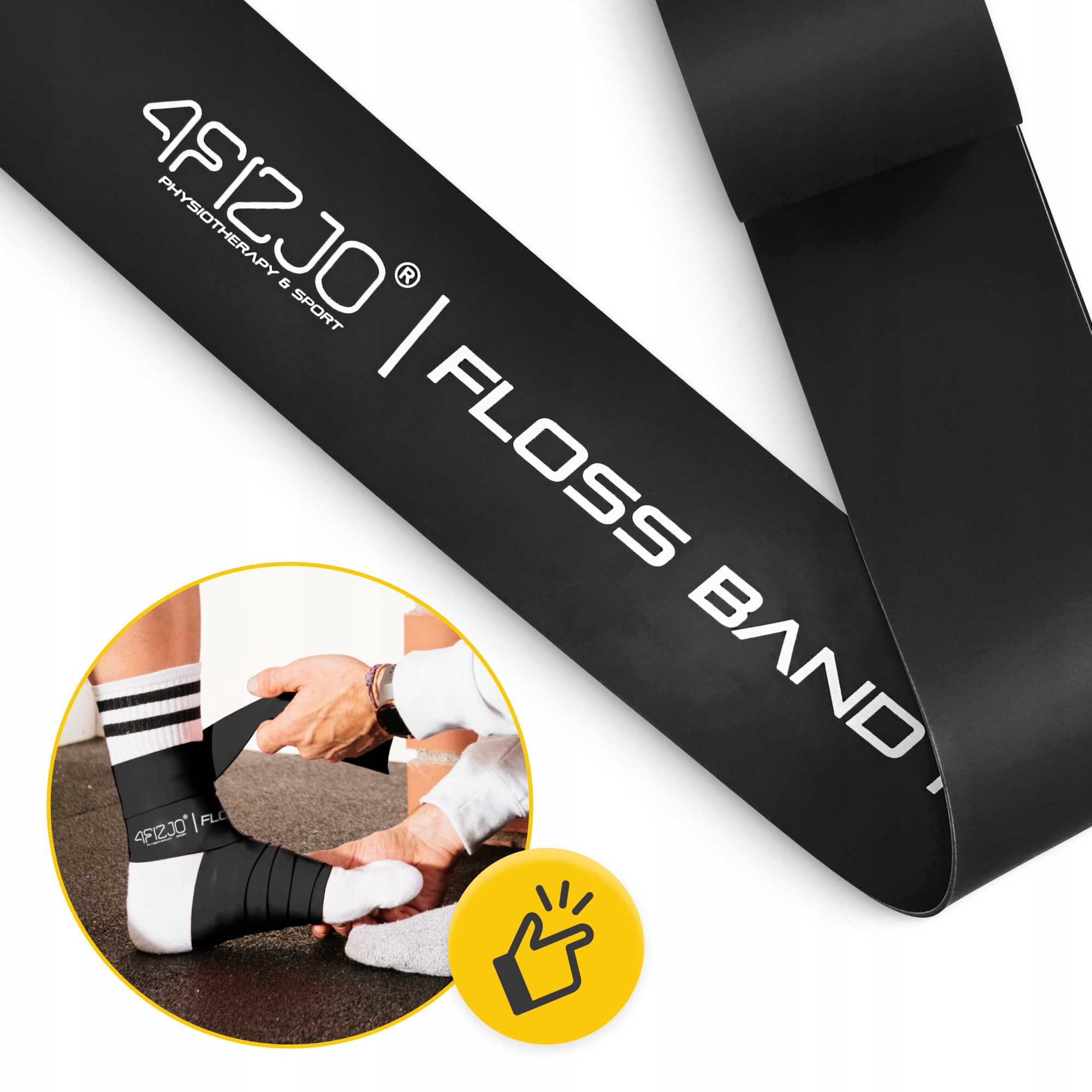 Стрічка компресійна для флосингу 4FIZJO Floss Band 207 x 5 x 0.15 см Black (P-5907222931882) — мініатюра 10