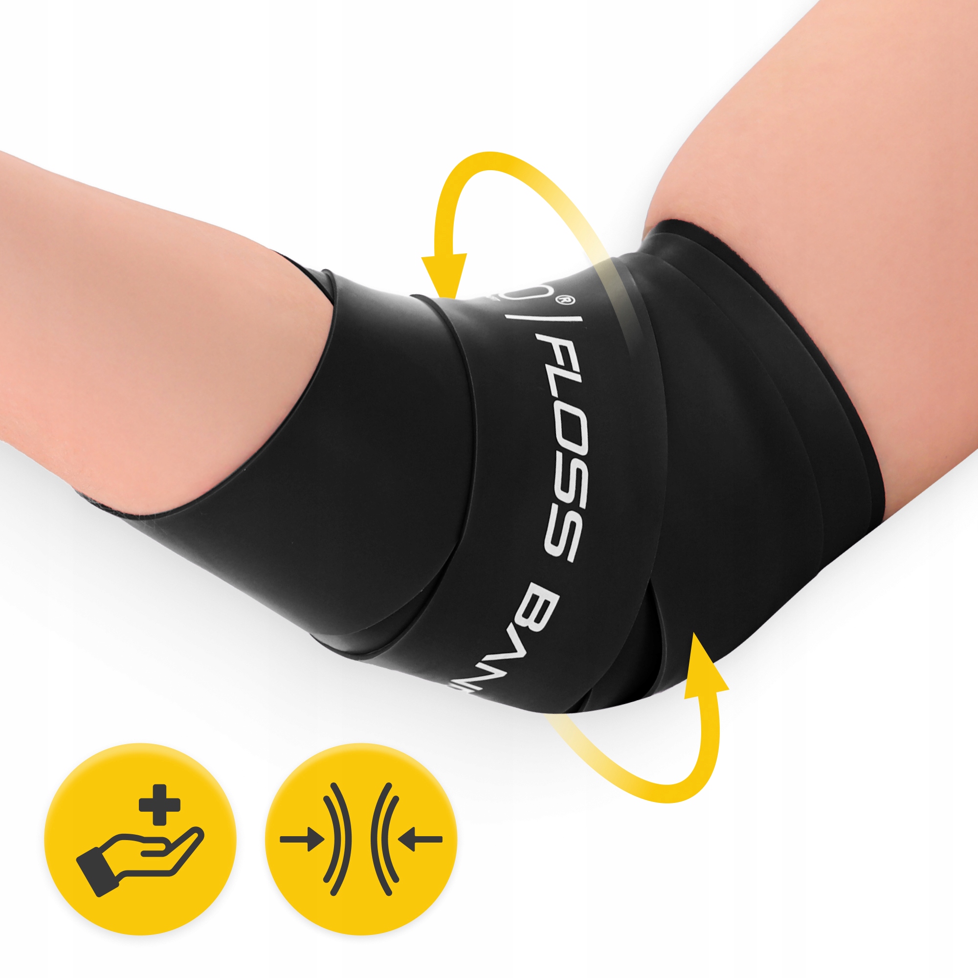 Стрічка компресійна для флосингу 4FIZJO Floss Band 207 x 5 x 0.15 см Black (P-5907222931882) — фото 4