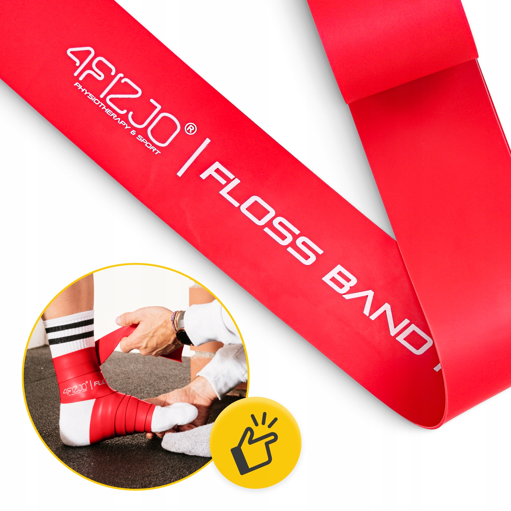 Стрічка компресійна для флосингу 4FIZJO Floss Band 207 x 5 x 0.1 см Red (P-5907222931899) — мініатюра 9