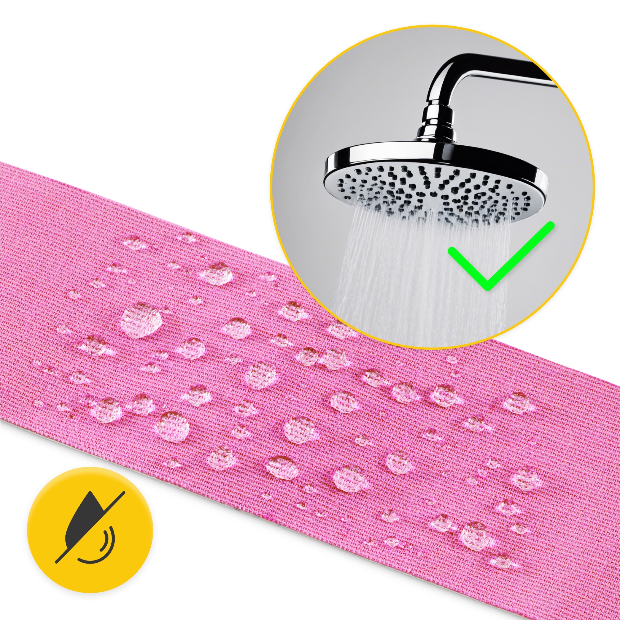 Стрічка кінезіологічна (кінезіо тейп) 4FIZJO 5 см x 5 м Pink (P-5907739316004) — фото 5