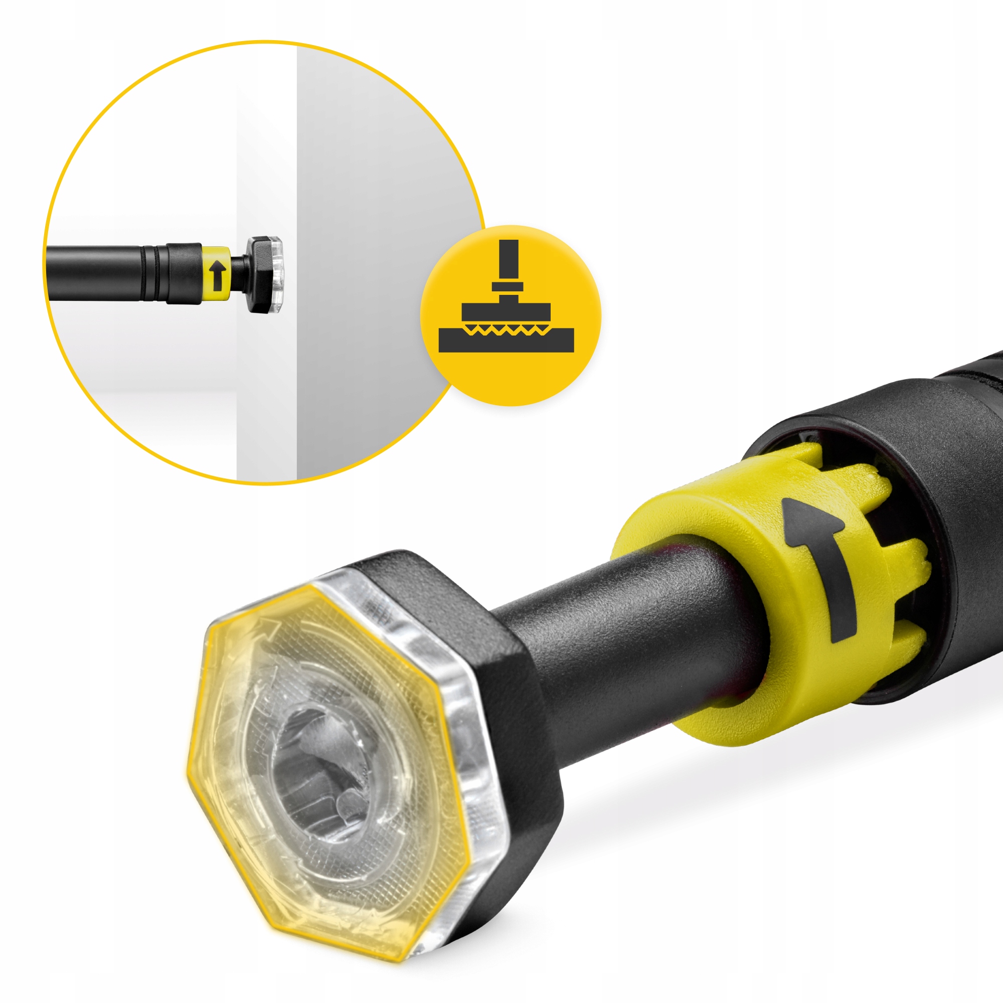 Турнік розсувний 4FIZJO 66-100 см Black/Yellow (P-5907739314765) — мініатюра 6
