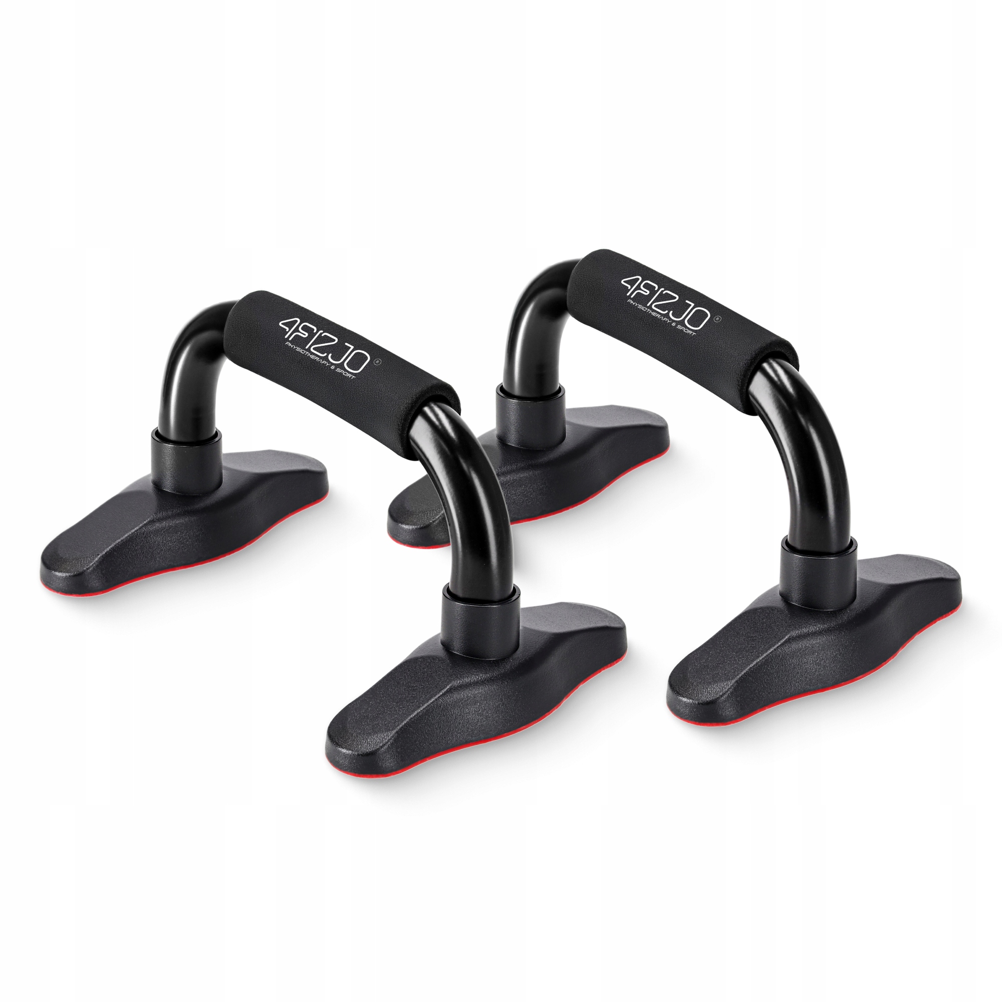 Упори для віджимань 4FIZJO Push-up Bars Black/Red (P-5907739310392) — фото 4