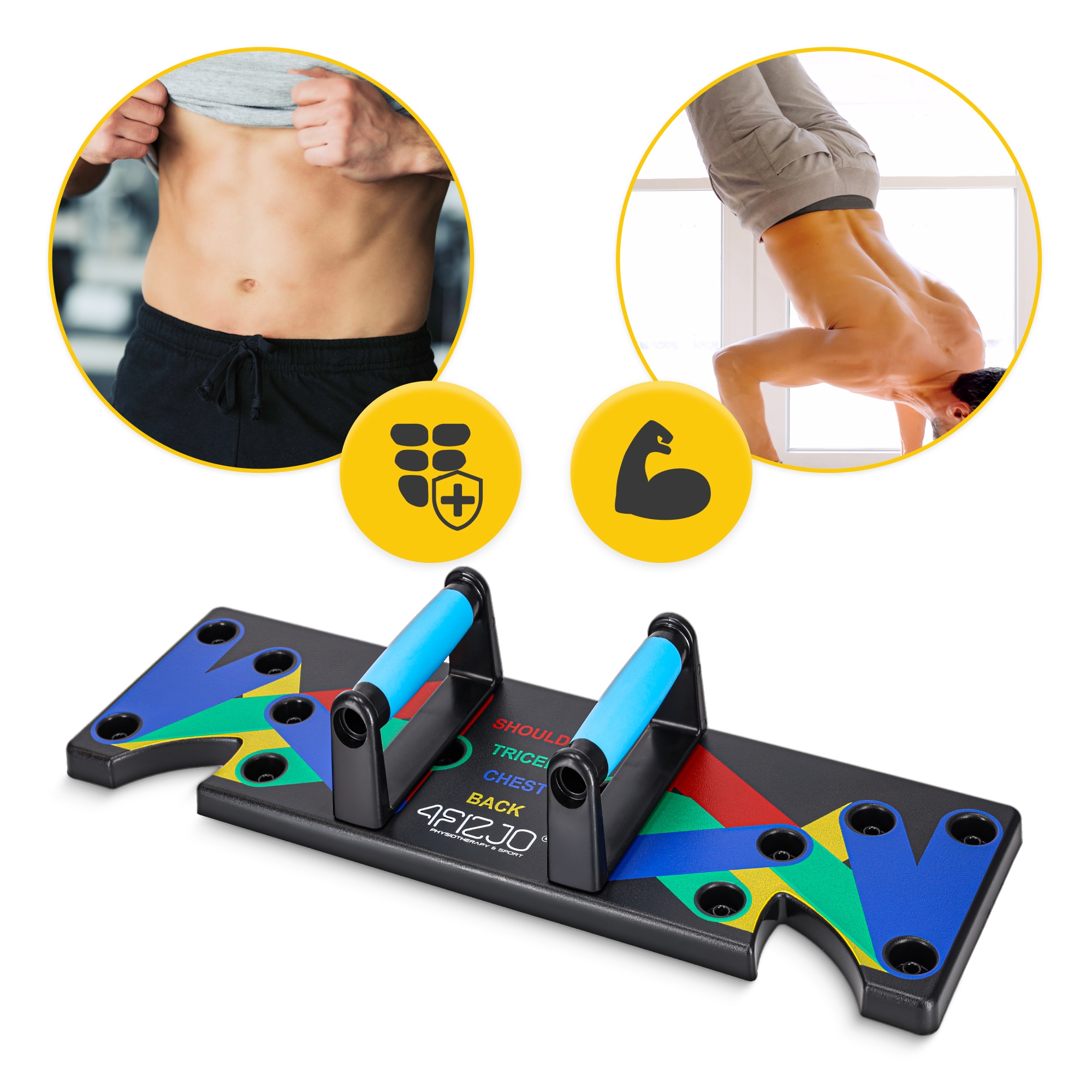 Упори (дошка) для віджимань зі змінним хватом 4FIZJO Push-up Board (P-5907739312501) — фото 4