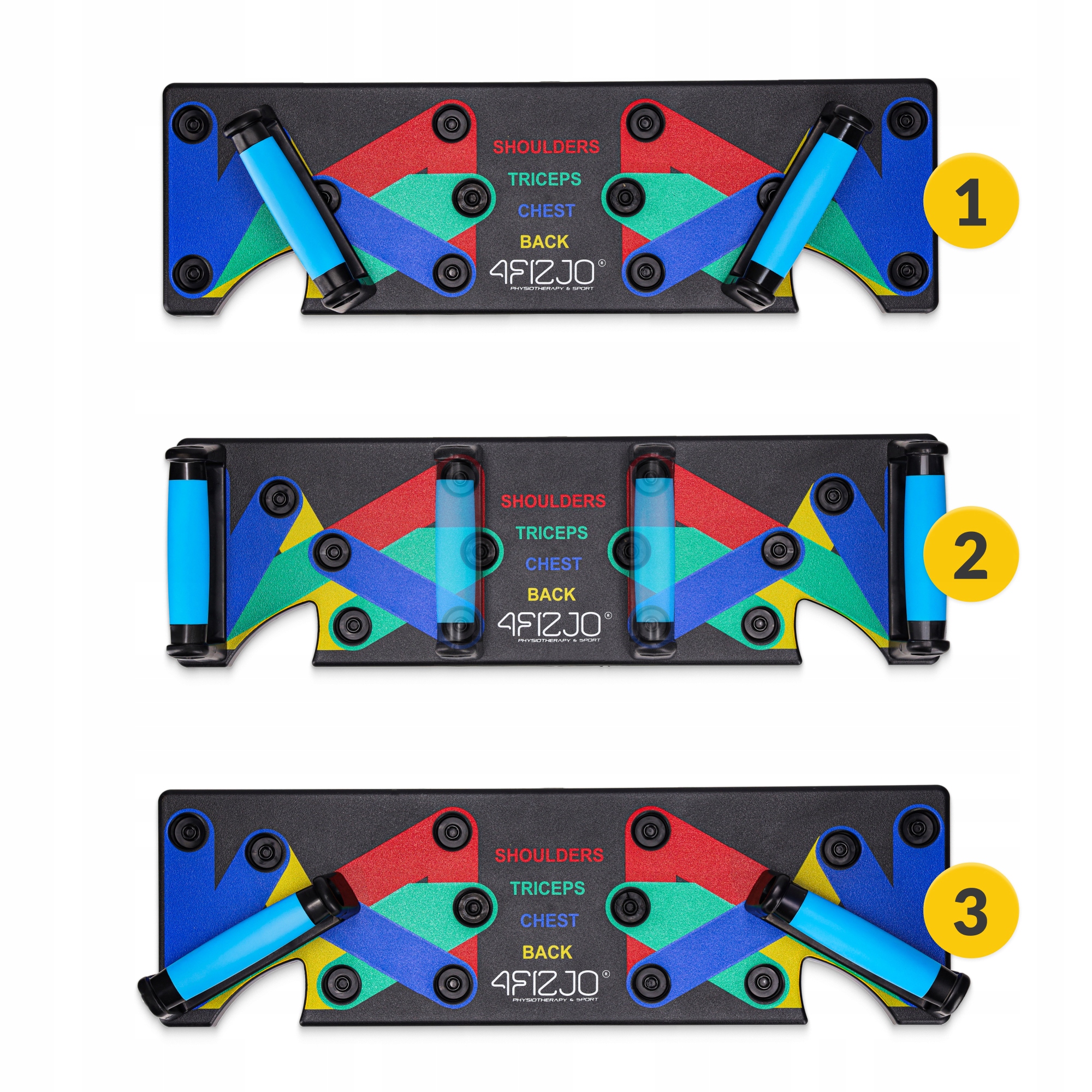 Упори (дошка) для віджимань зі змінним хватом 4FIZJO Push-up Board (P-5907739312501) — мініатюра 9