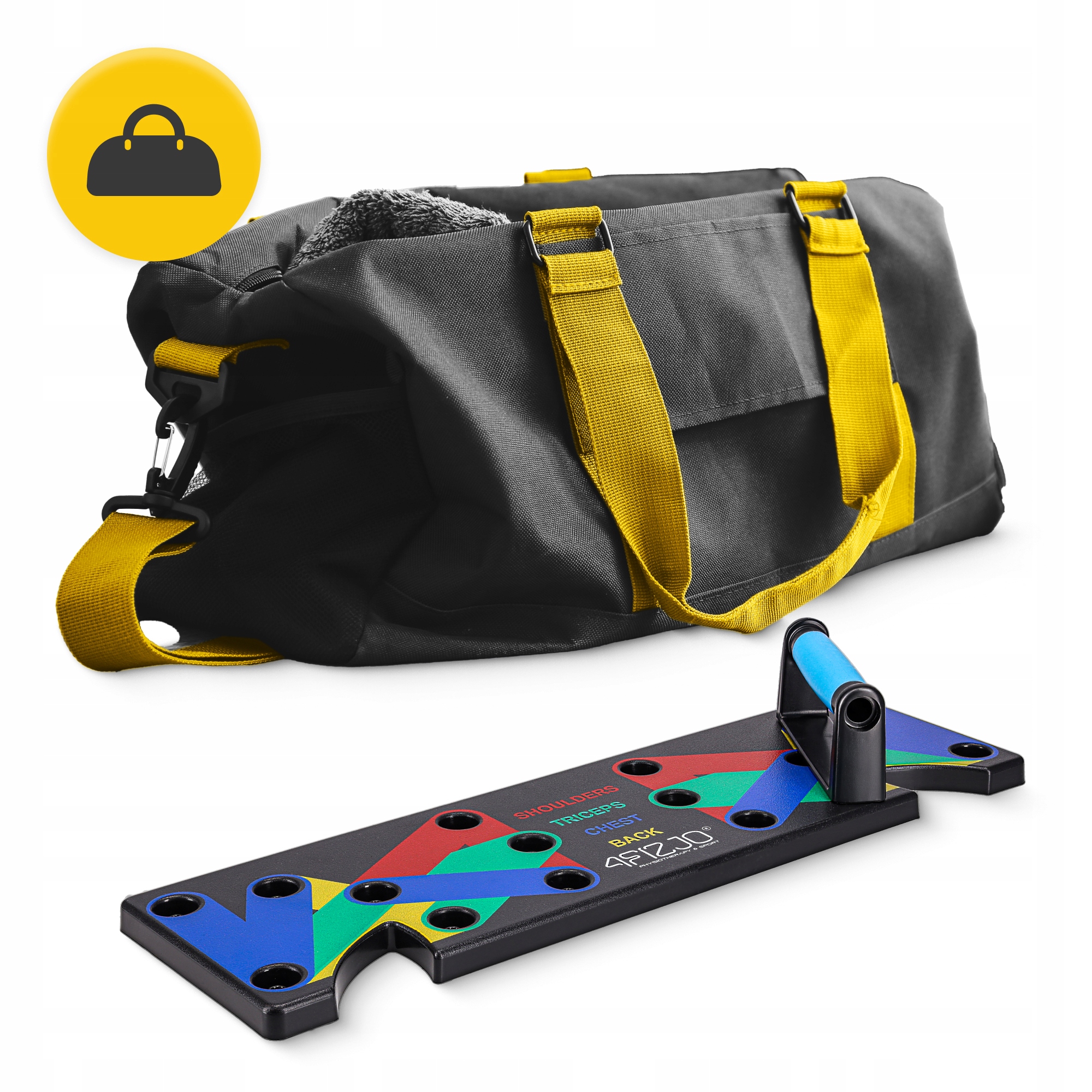 Упори (дошка) для віджимань зі змінним хватом 4FIZJO Push-up Board (P-5907739312501) — мініатюра 8