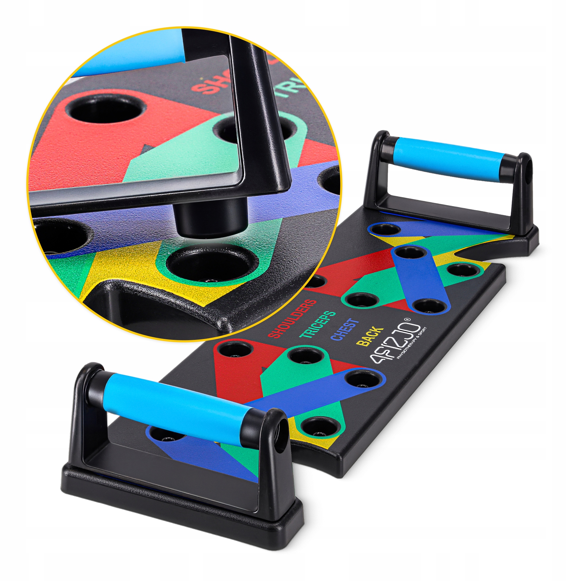 Упори (дошка) для віджимань зі змінним хватом 4FIZJO Push-up Board (P-5907739312501) — мініатюра 7