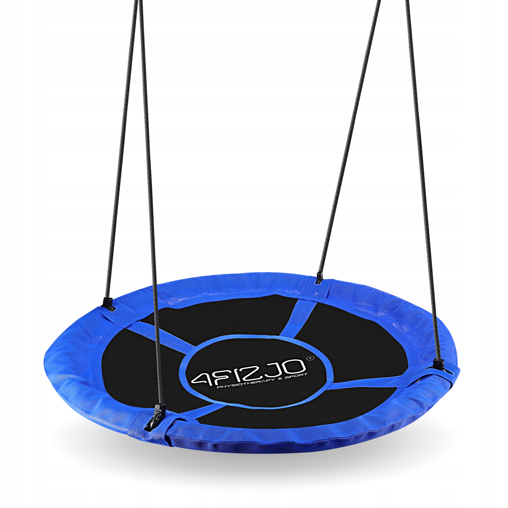 Гойдалка-гніздо кругла 4FIZJO L 100 см Black/Blue (P-5907739314529) — мініатюра 8
