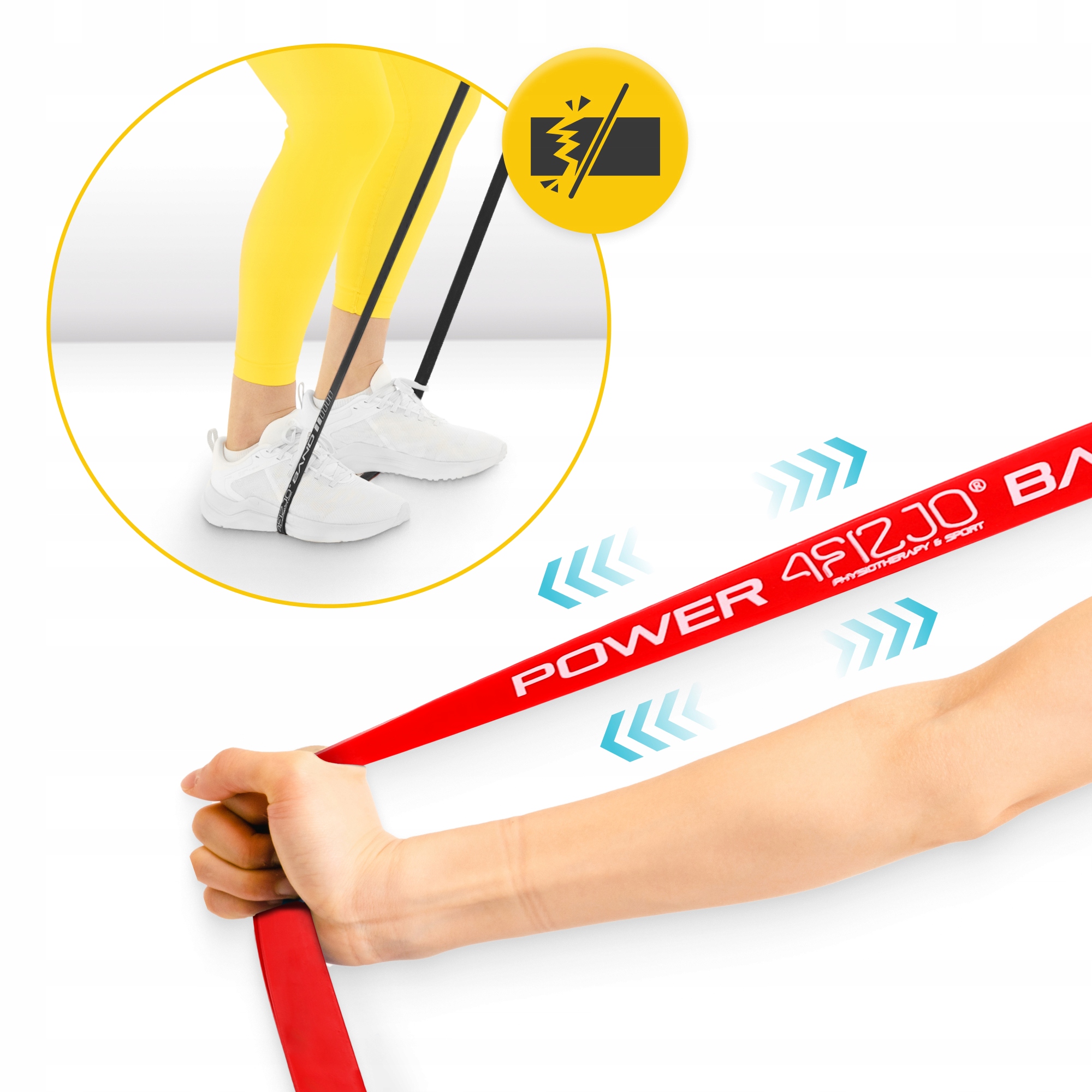 Еспандер-петля 4FIZJO Power Band 2-17 кг резина для фітнесу і спорту, набір 3 шт Mix (P-5907222931837) — мініатюра 9