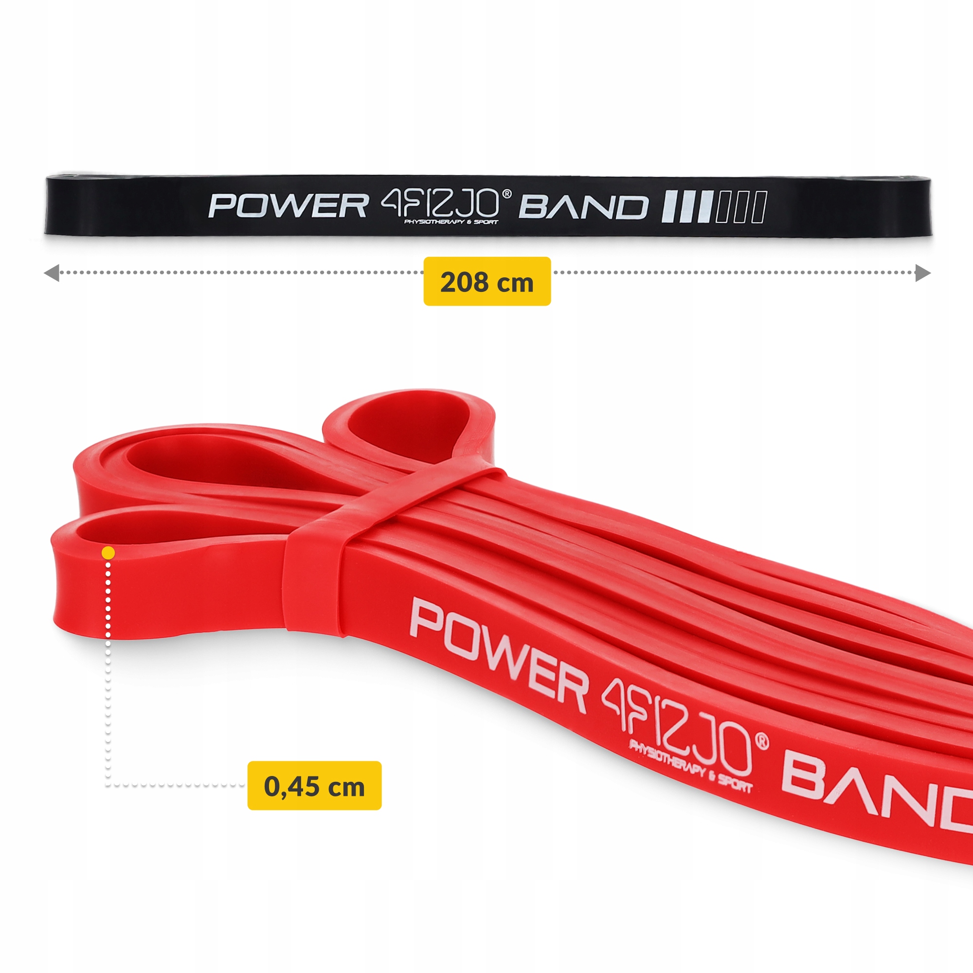 Еспандер-петля 4FIZJO Power Band 6-36 кг резина для фітнесу і спорту, набір 4 шт Mix (P-5907222931844) — фото 2