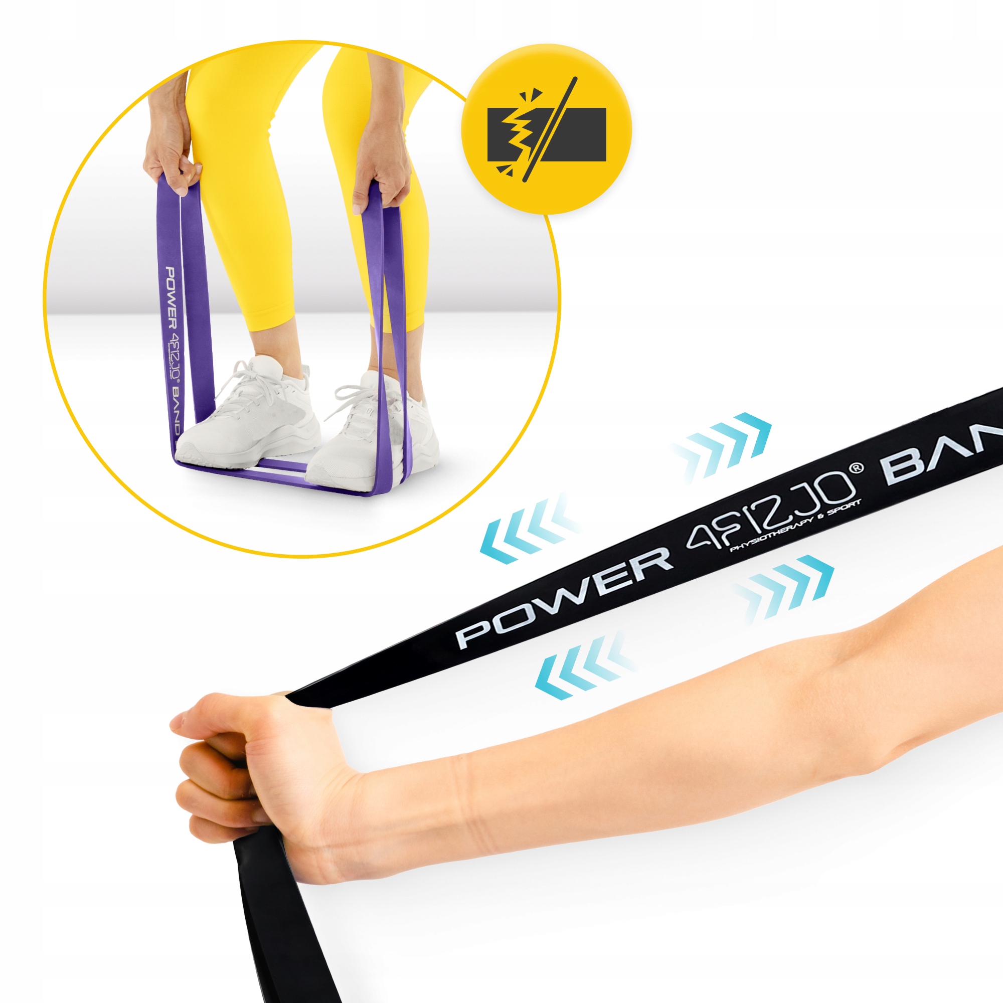 Еспандер-петля 4FIZJO Power Band 6-36 кг резина для фітнесу і спорту, набір 4 шт Mix (P-5907222931844) — фото 5