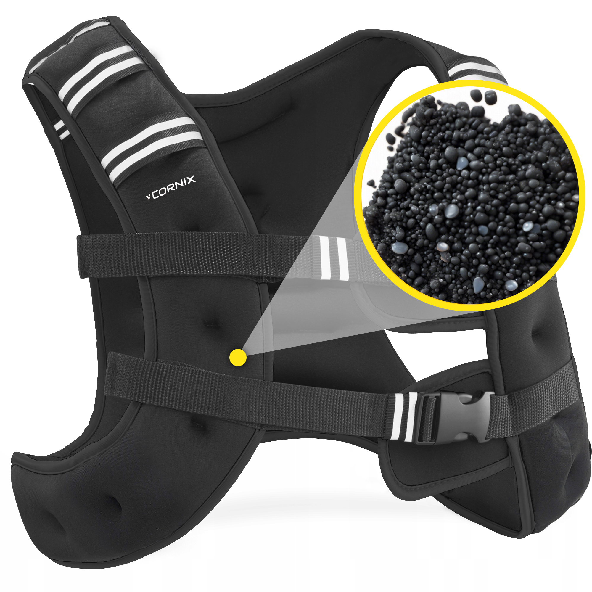 Жилет-обважнювач для тренувань Cornix Weight Vest 3 кг XR-0342 Black — фото 3