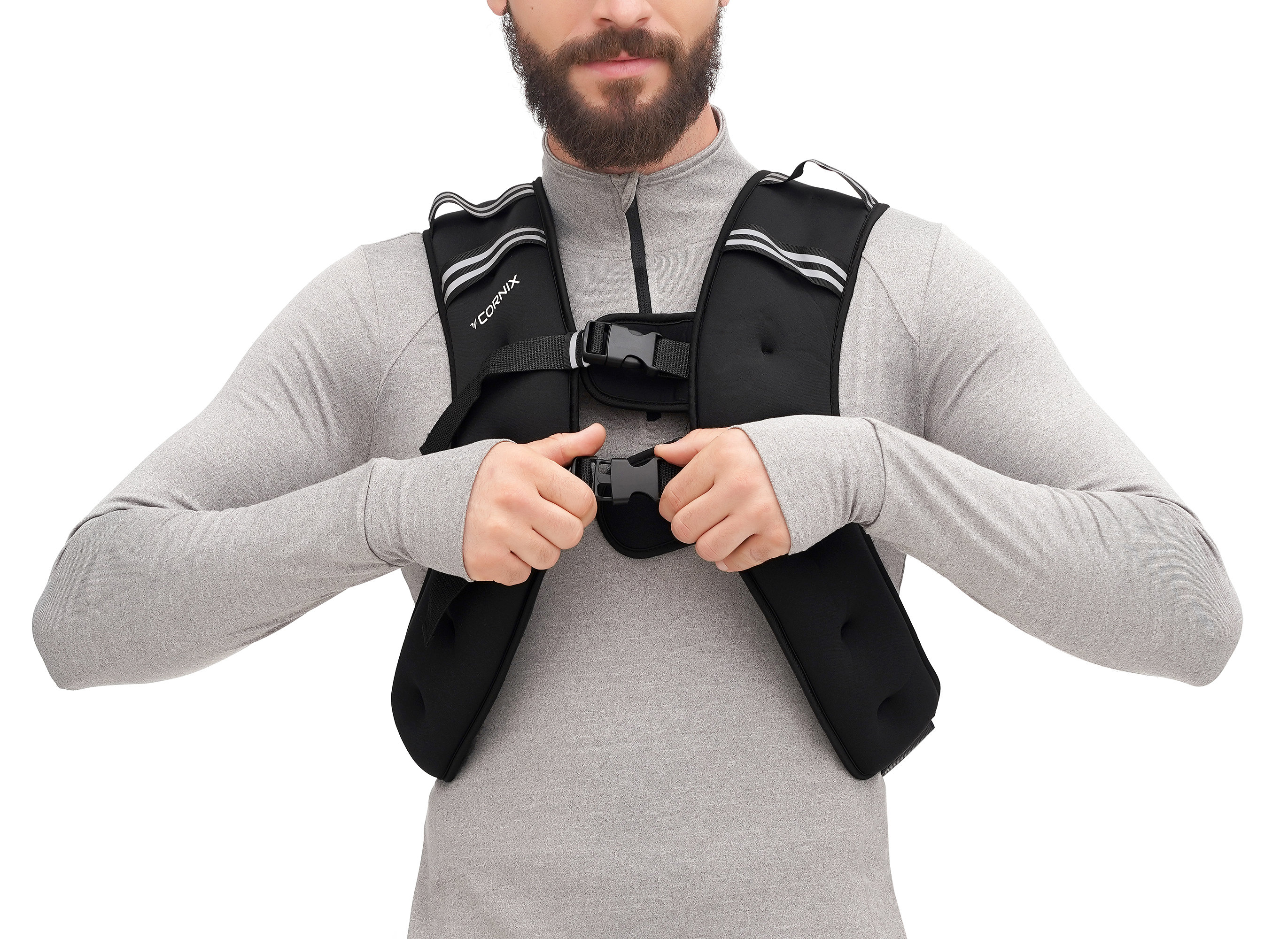 Жилет-обважнювач для тренувань Cornix Weight Vest 3 кг XR-0342 Black — мініатюра 9