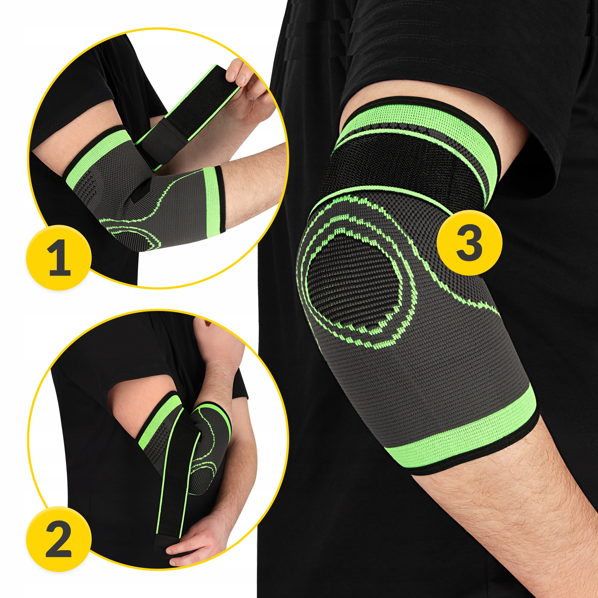 Фіксатор (бандаж) для ліктьового суглоба 4FIZJO Flex 1 шт Size M (P-5905973407366) — мініатюра 6