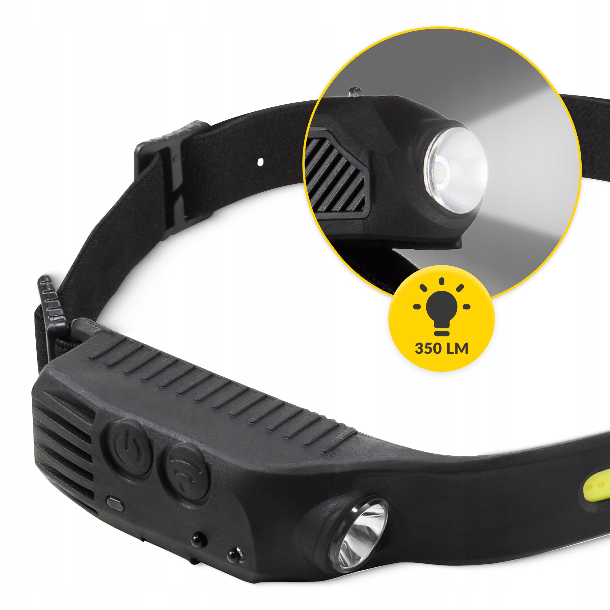 Ліхтар налобний Mountain Goat LED 350 lm акумуляторний, з бічним світлом Black (P-5907739318305) — мініатюра 7