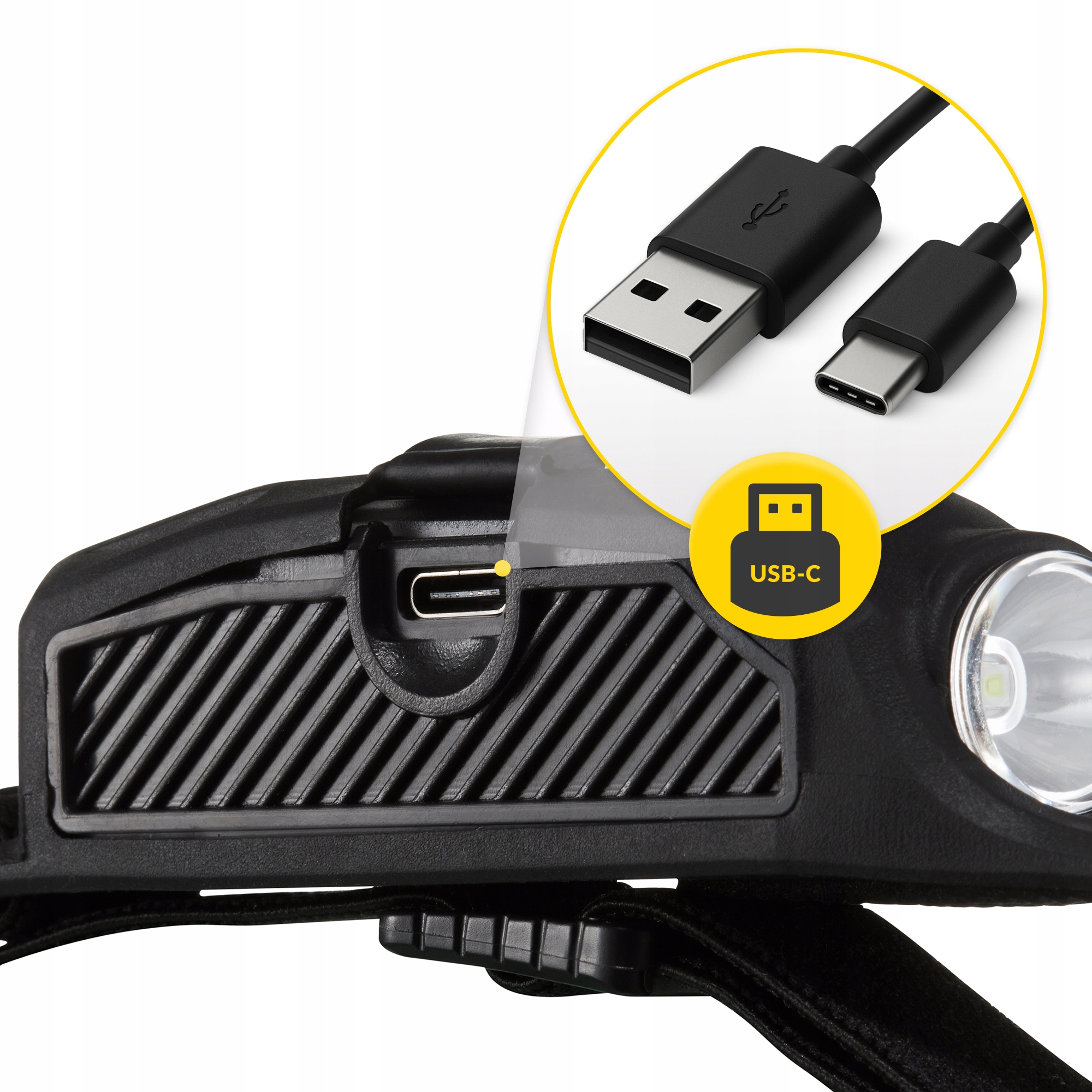 Ліхтар налобний Mountain Goat LED 350 lm акумуляторний, з бічним світлом Black (P-5907739318305) — фото 4