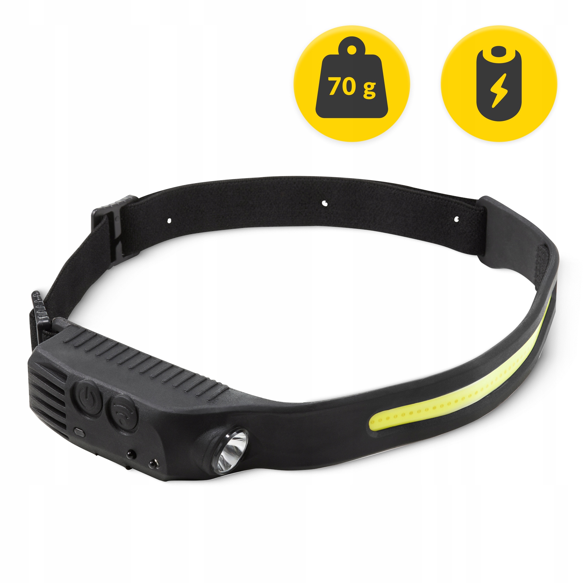 Ліхтар налобний Mountain Goat LED 350 lm акумуляторний, з бічним світлом Black (P-5907739318305) — фото 2