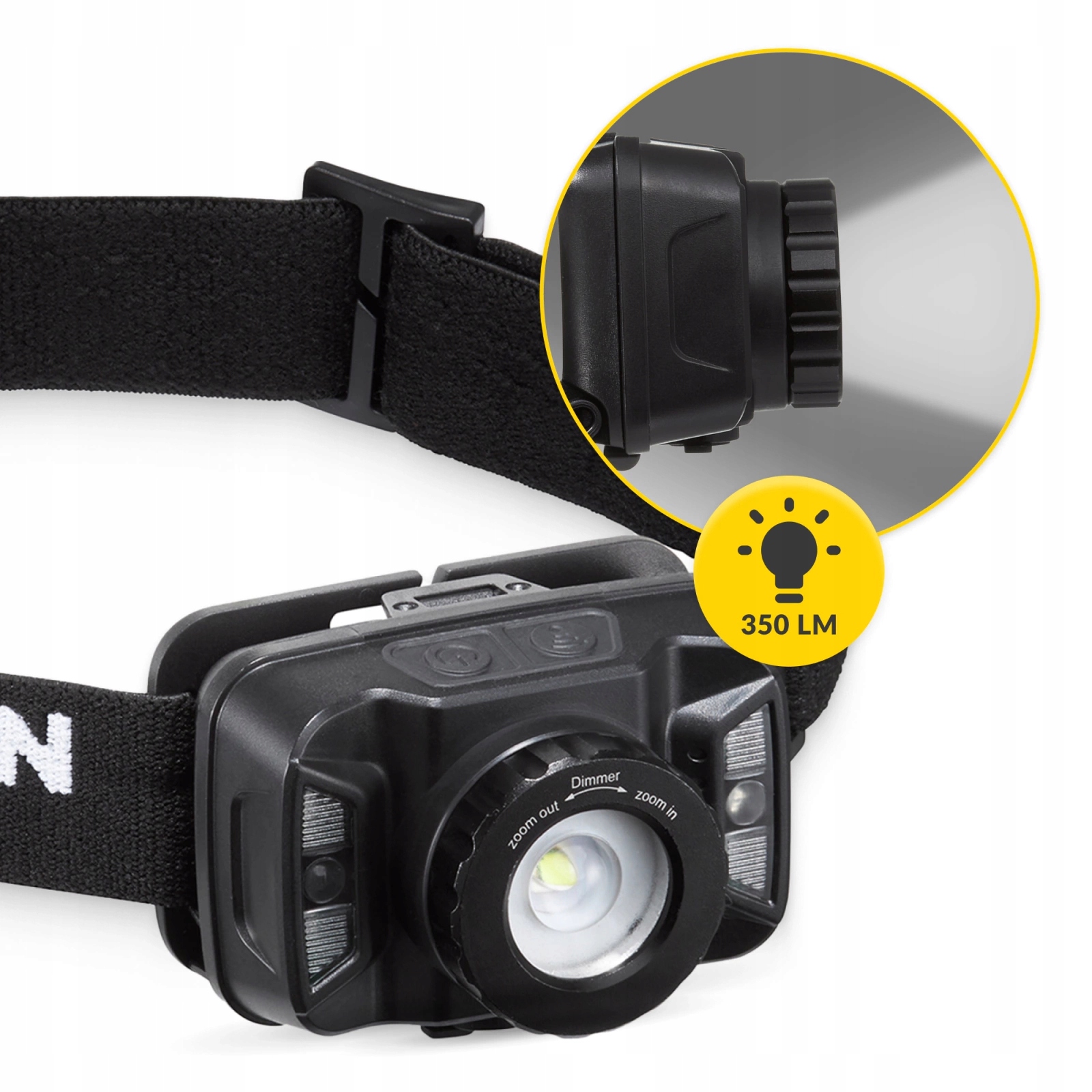 Ліхтар налобний Mountain Goat LED 350 lm акумуляторний, з регулюванням нахилу Black (P-5907739318411) — мініатюра 8