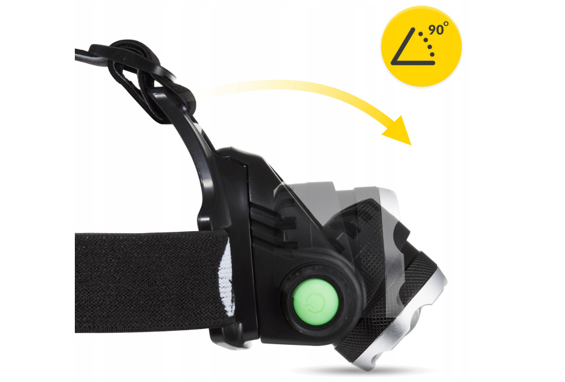 Ліхтар налобний Mountain Goat LED 350 lm акумуляторний, заднє червоне світло Black (P-5907739318336) — мініатюра 6