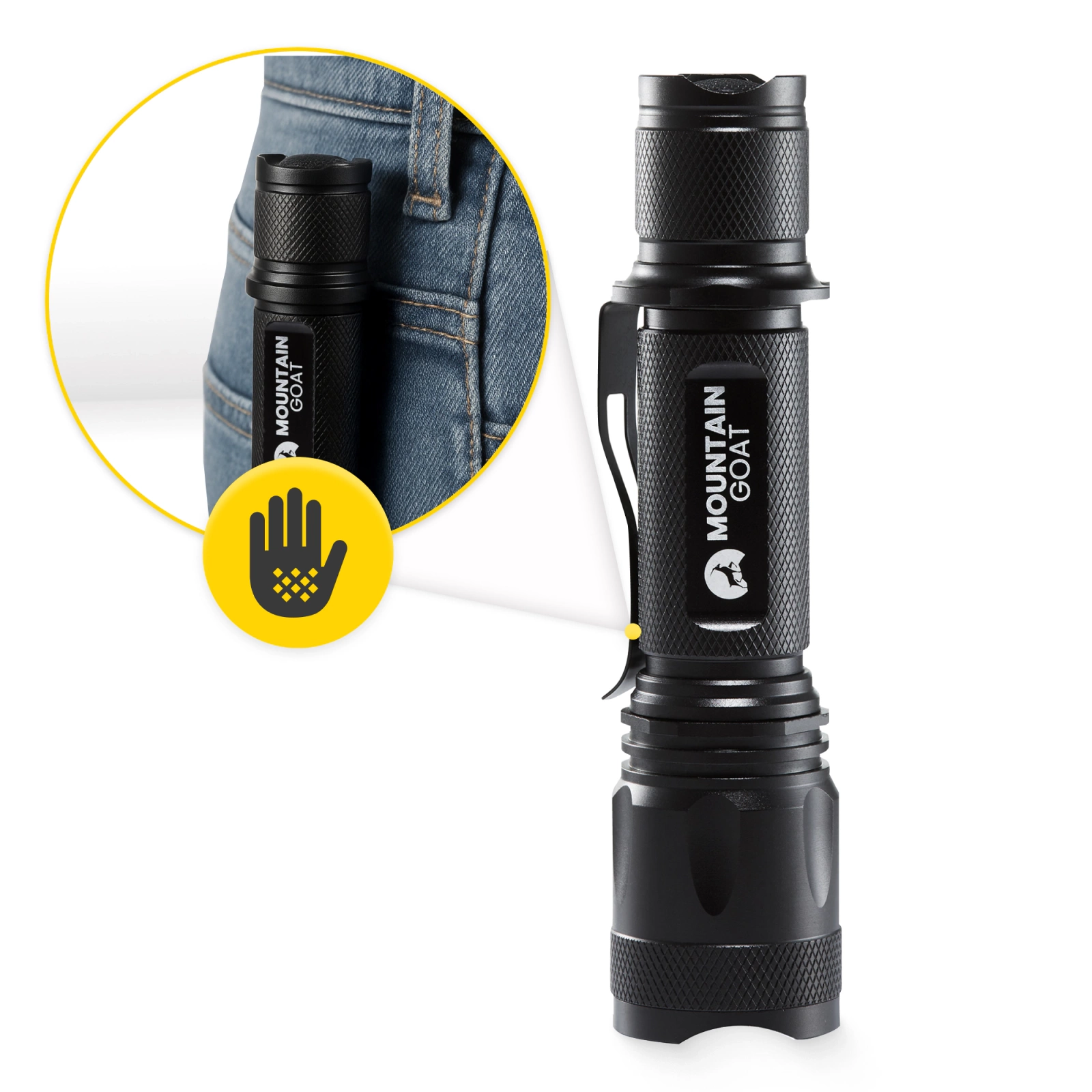 Ліхтар ручний Mountain Goat LED 800 lm акумуляторний, 5 режимів Black (P-5907739318329) — мініатюра 6