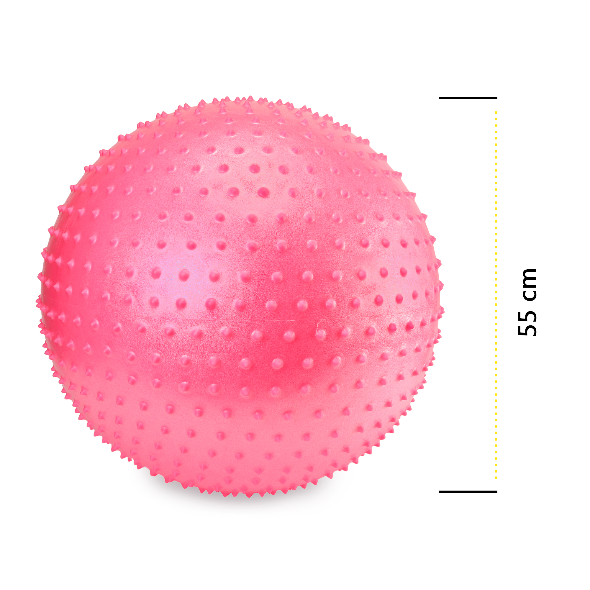 М'яч для фітнесу (фітбол) Cornix 55 см масажний Anti-Burst XR-0469 Pink — мініатюра 8