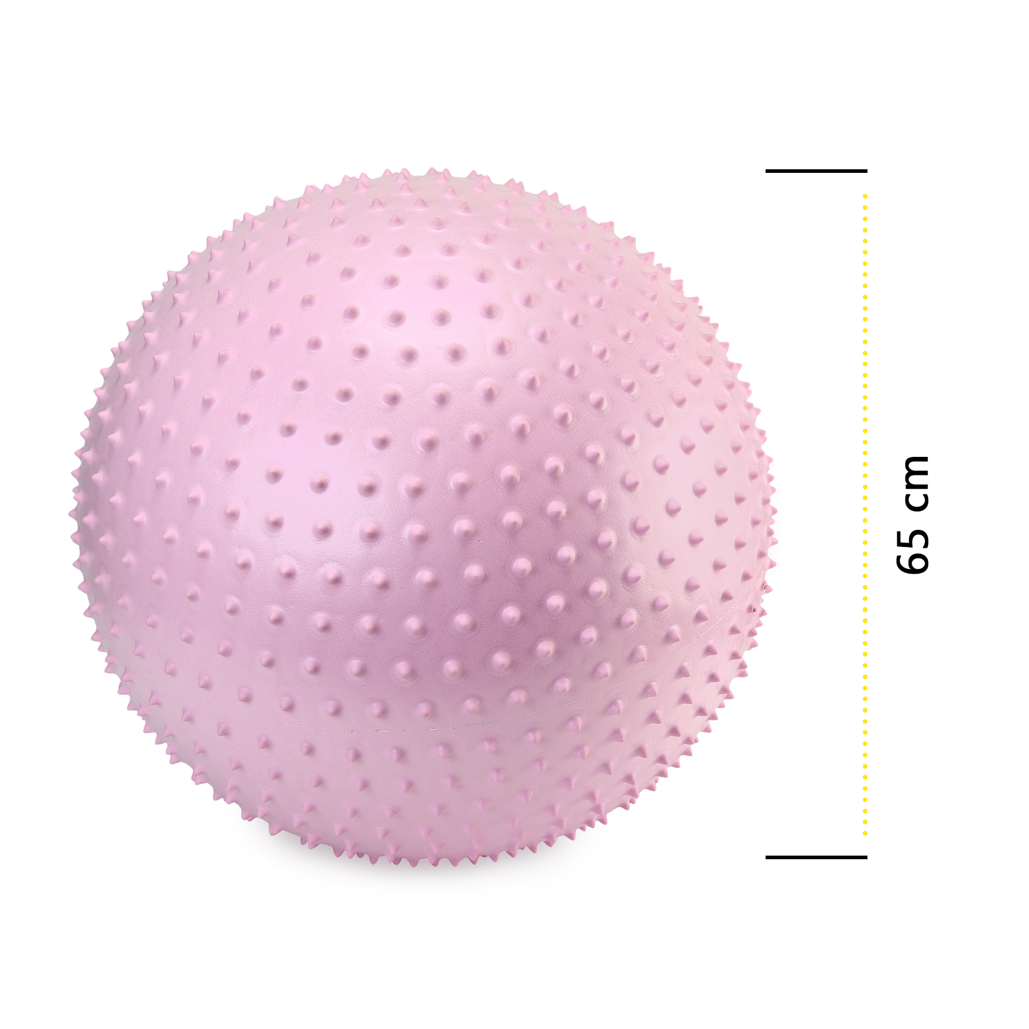 М'яч для фітнесу (фітбол) Cornix 65 см масажний Anti-Burst XR-0489 Light Pink — мініатюра 8