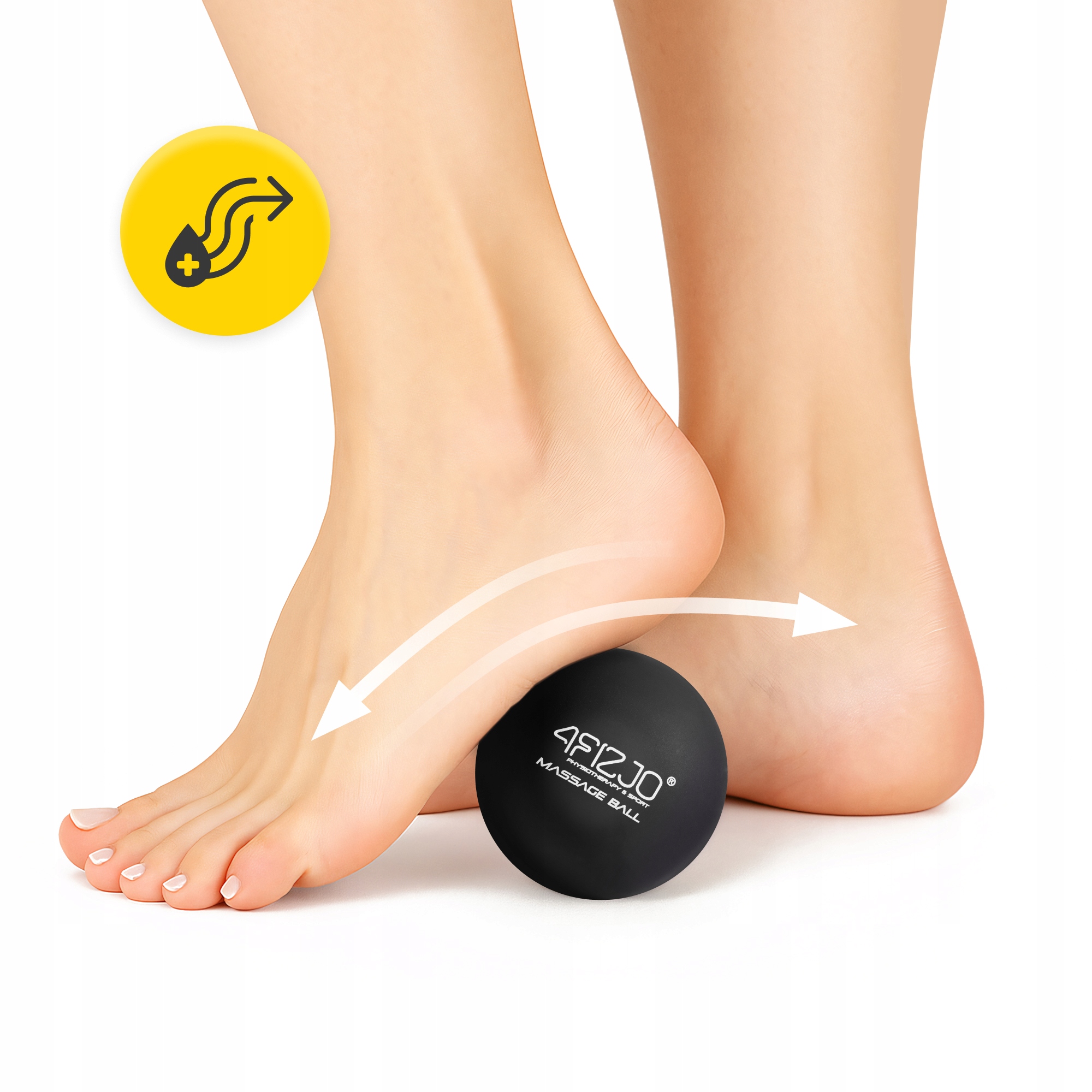 Масажний м'яч 4FIZJO Lacrosse Ball 6.25 см Black (P-5907222931196) — мініатюра 8