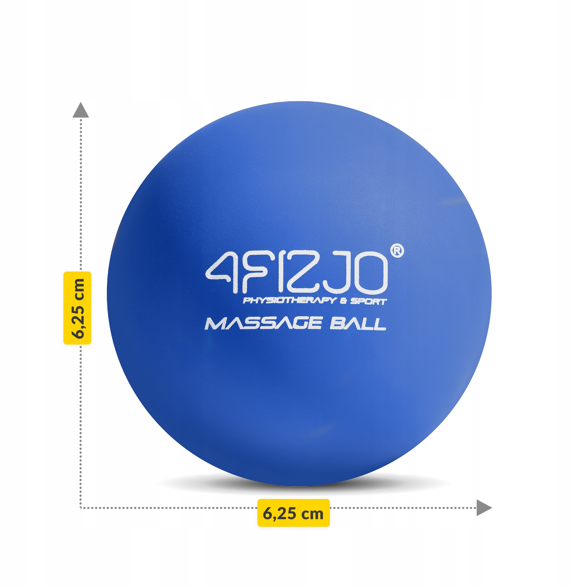 Масажний м'яч 4FIZJO Lacrosse Ball 6.25 см Blue (P-5907739314291) — мініатюра 6