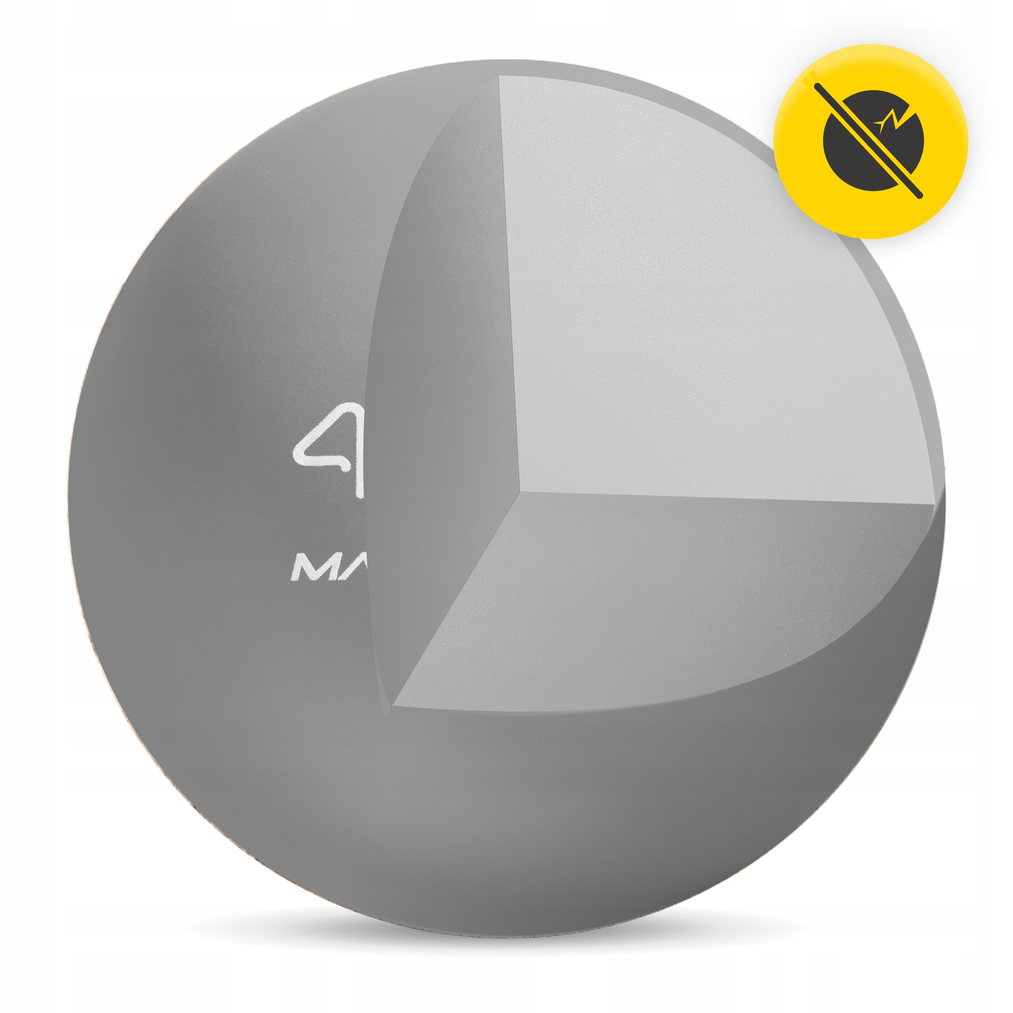 Масажний м'яч 4FIZJO Lacrosse Ball 6.25 см Grey (P-5907739314314) — фото 4