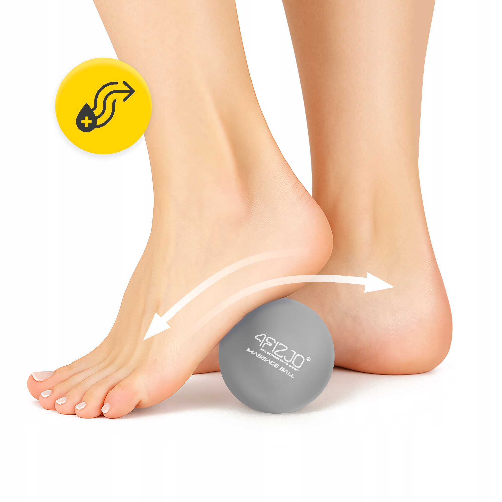 Масажний м'яч 4FIZJO Lacrosse Ball 6.25 см Grey (P-5907739314314) — мініатюра 8