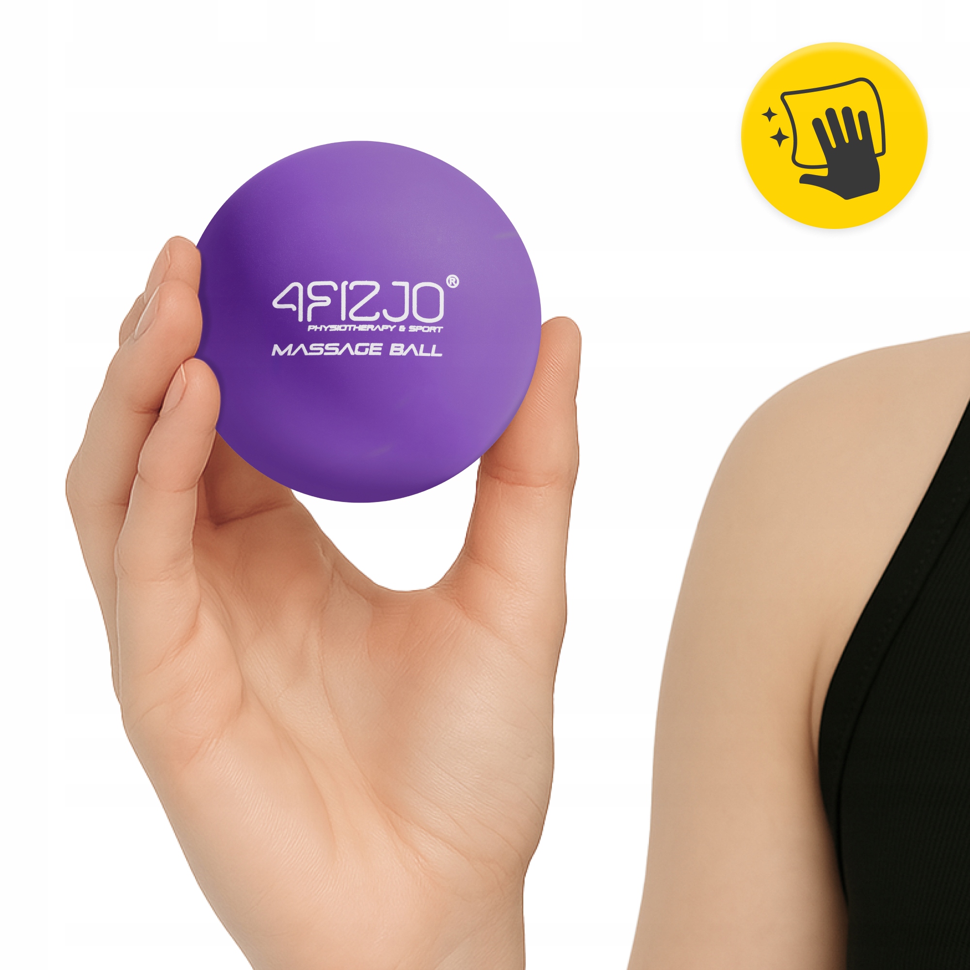 Масажний м'яч 4FIZJO Lacrosse Ball 6.25 см Purple (P-5907739314307) — мініатюра 6