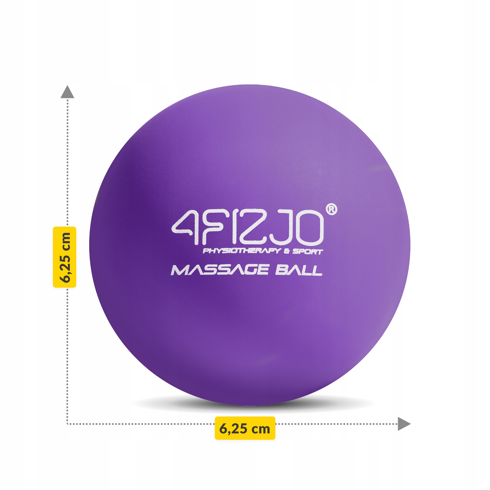 Масажний м'яч 4FIZJO Lacrosse Ball 6.25 см Purple (P-5907739314307) — фото 3