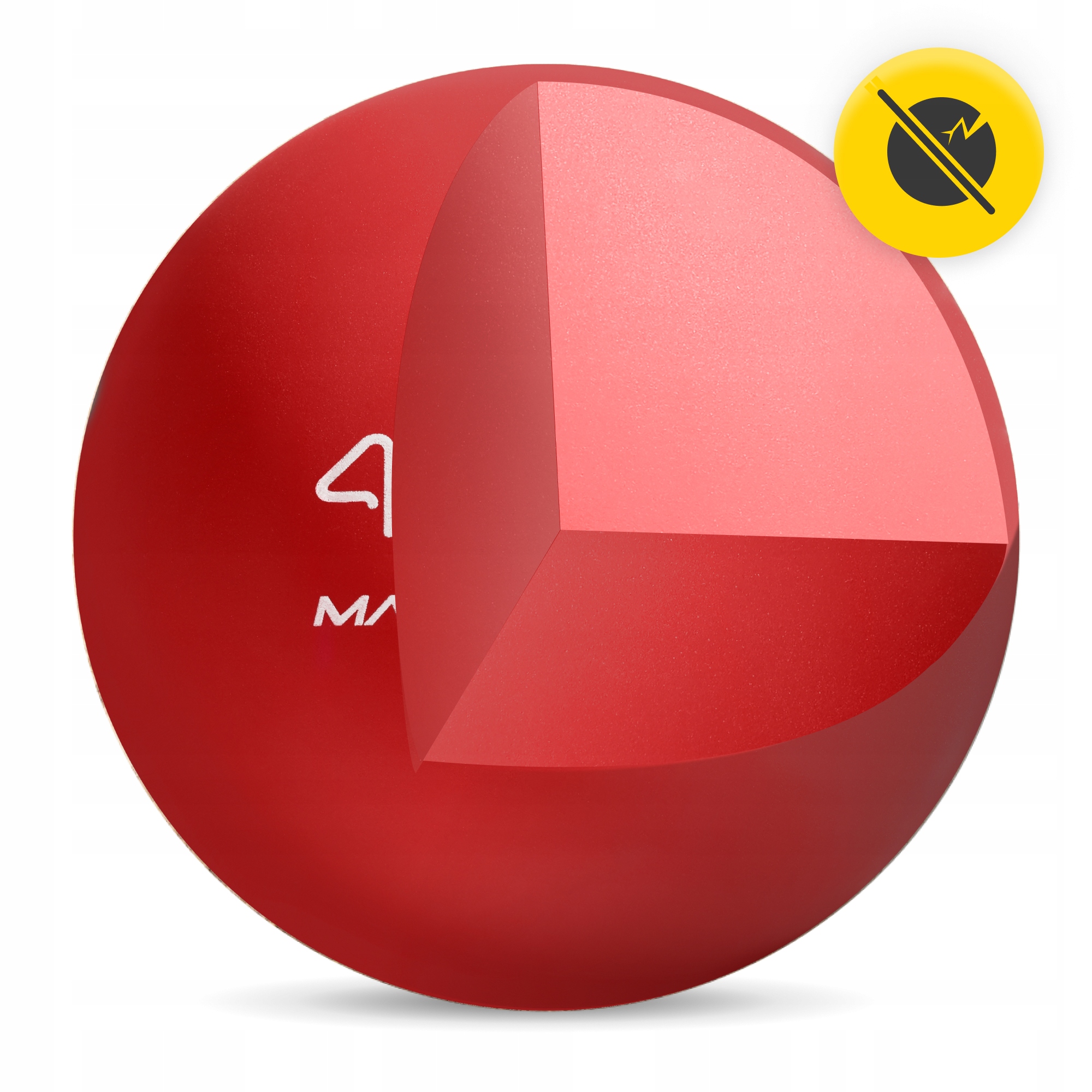 Масажний м'яч 4FIZJO Lacrosse Ball 6.25 см Red (P-5907222931202) — мініатюра 6