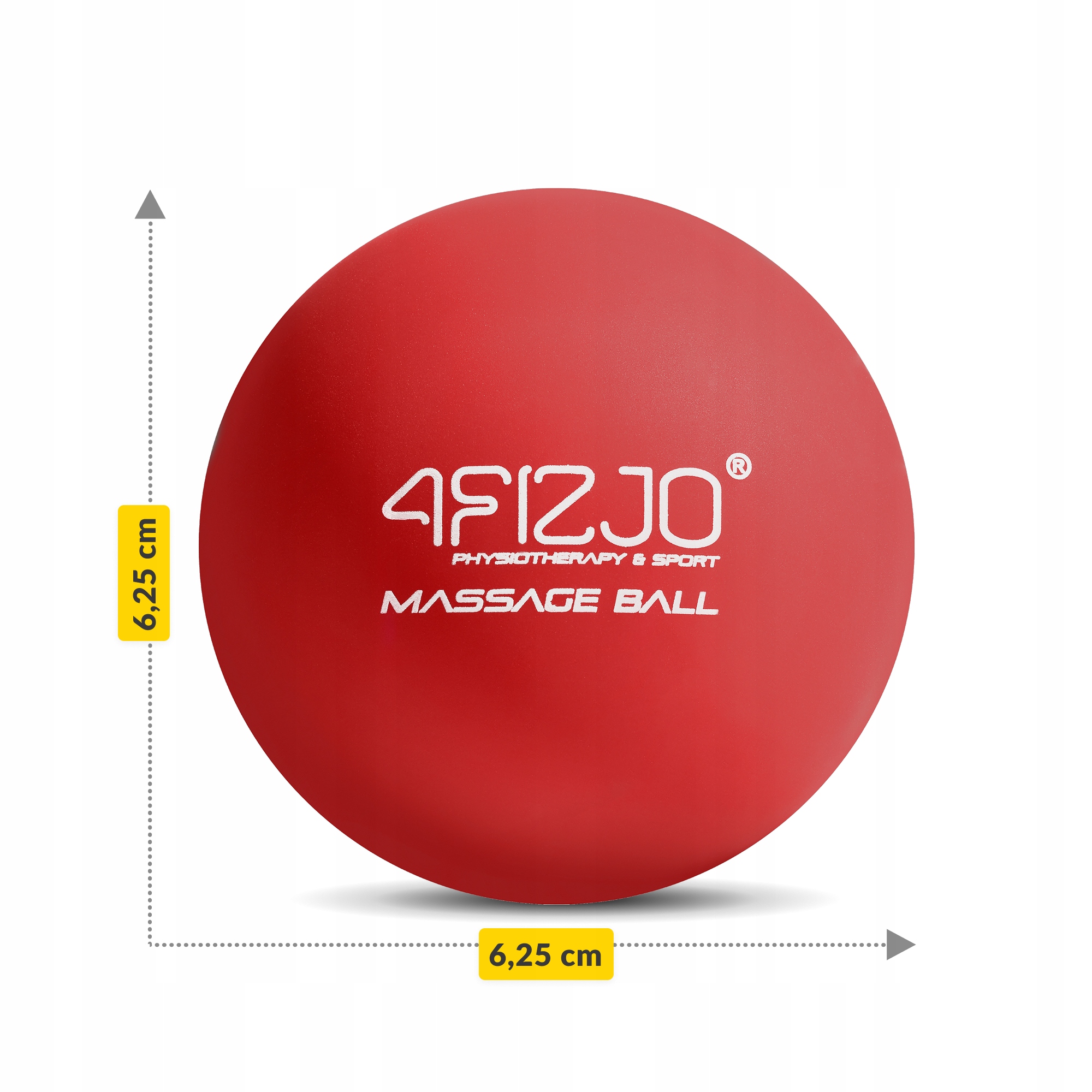 Масажний м'яч 4FIZJO Lacrosse Ball 6.25 см Red (P-5907222931202) — мініатюра 10