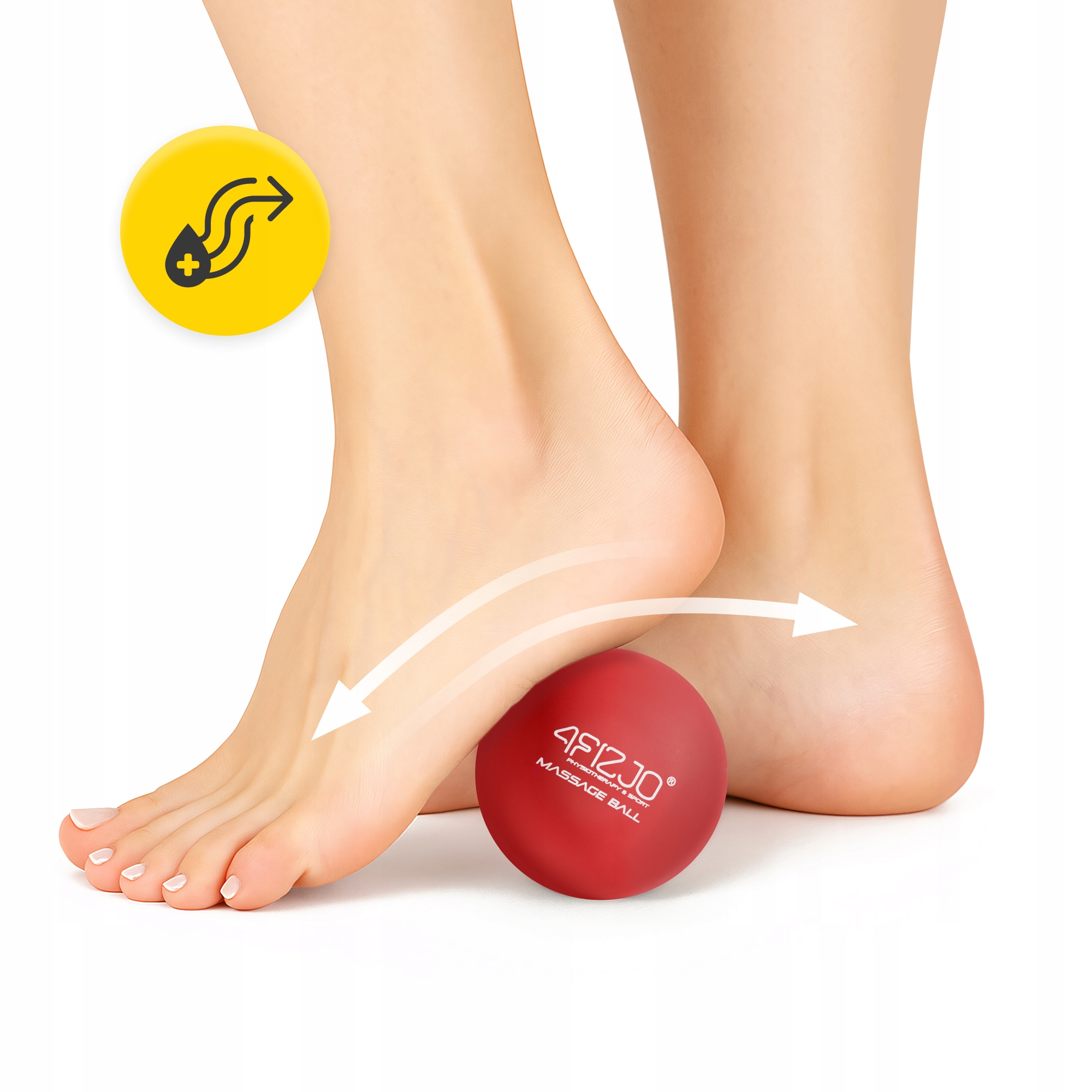 Масажний м'яч 4FIZJO Lacrosse Ball 6.25 см Red (P-5907222931202) — фото 5