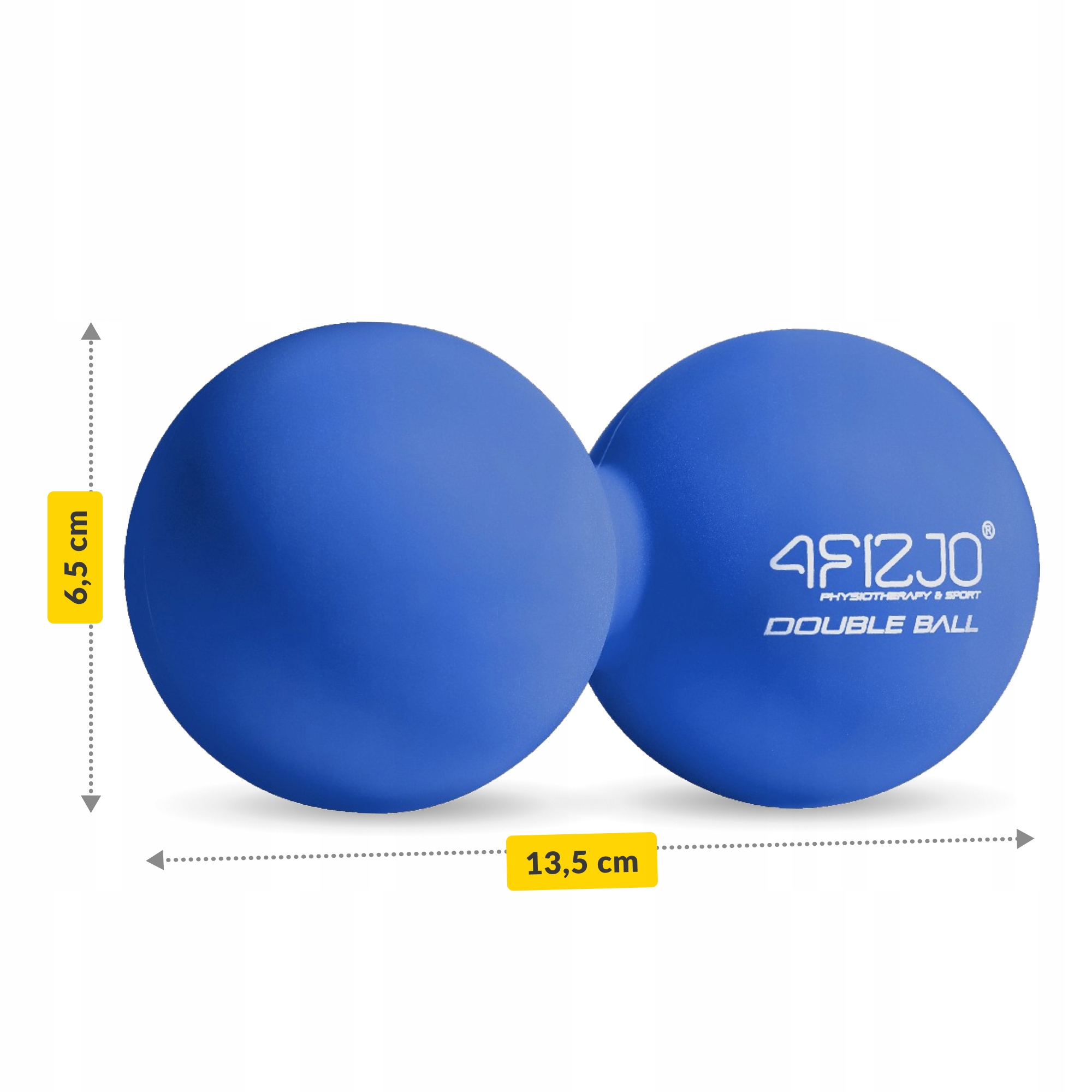 Масажний м'яч подвійний 4FIZJO Lacrosse Double Ball 6.5 x 13.5 см Blue (P-5907739314321) — фото 3