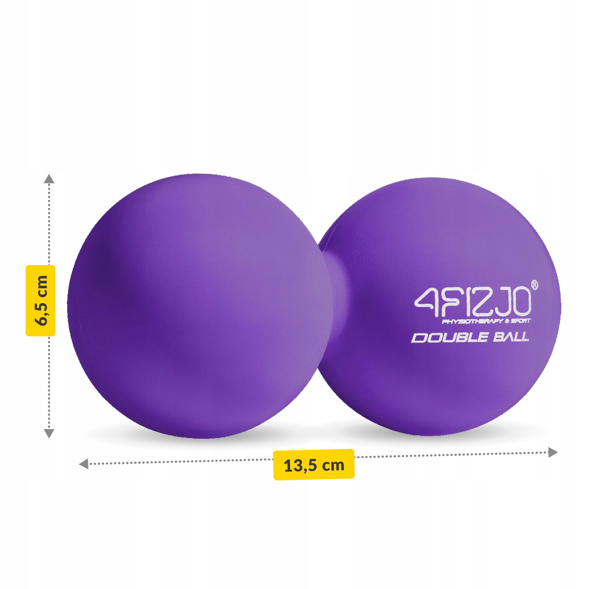 Масажний м'яч подвійний 4FIZJO Lacrosse Double Ball 6.5 x 13.5 см Purple (P-5907739314338) — фото 3