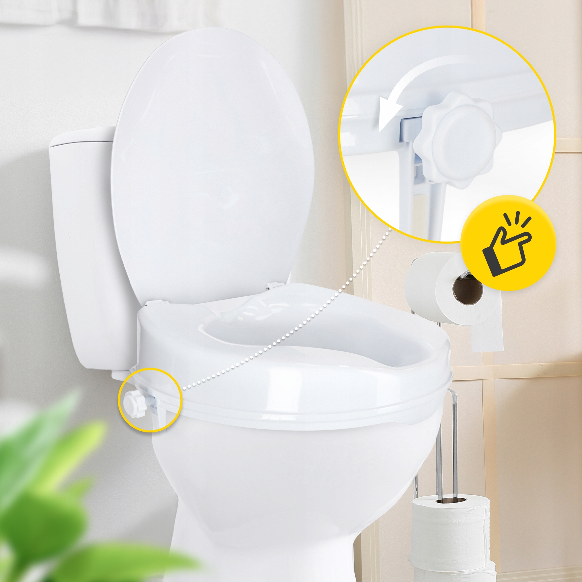 Насадка (надставка) на унітаз 4FIZJO 15 см White (P-5905973406444) — мініатюра 10