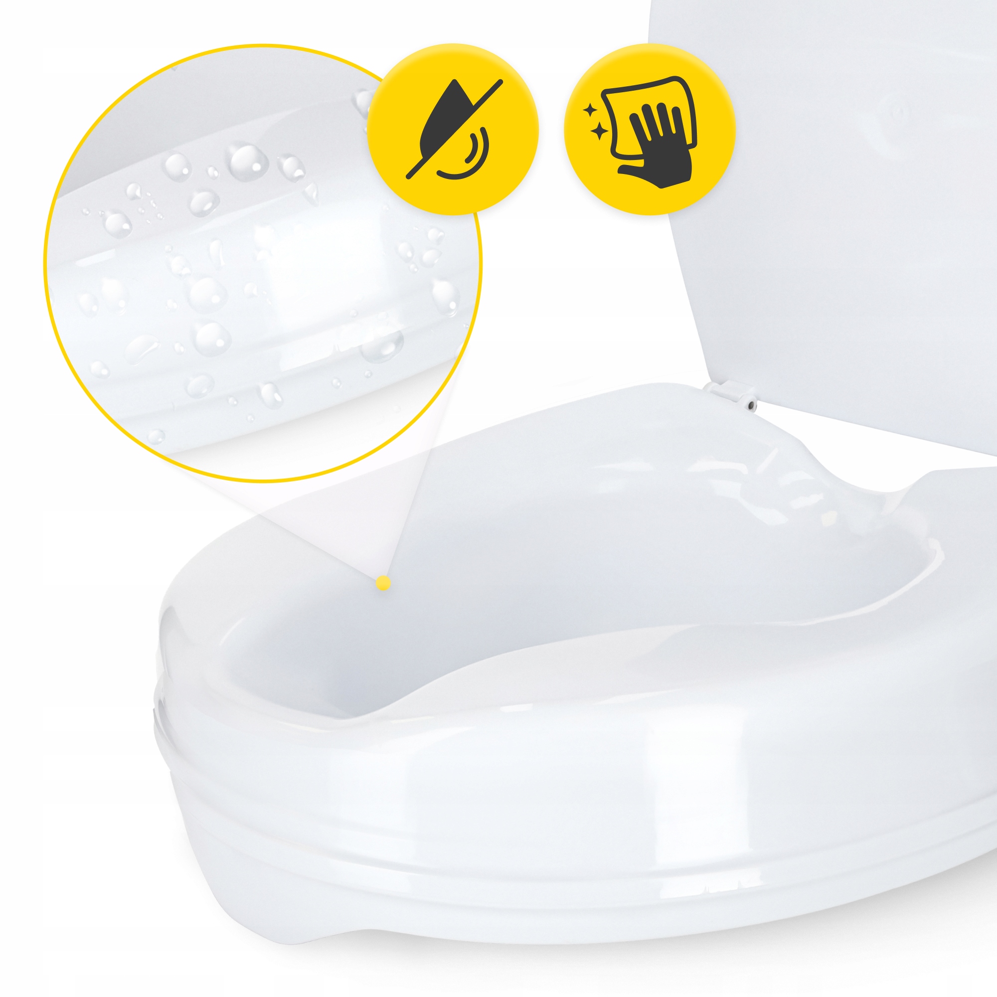 Насадка (надставка) на унітаз 4FIZJO 15 см White (P-5905973406444) — мініатюра 8