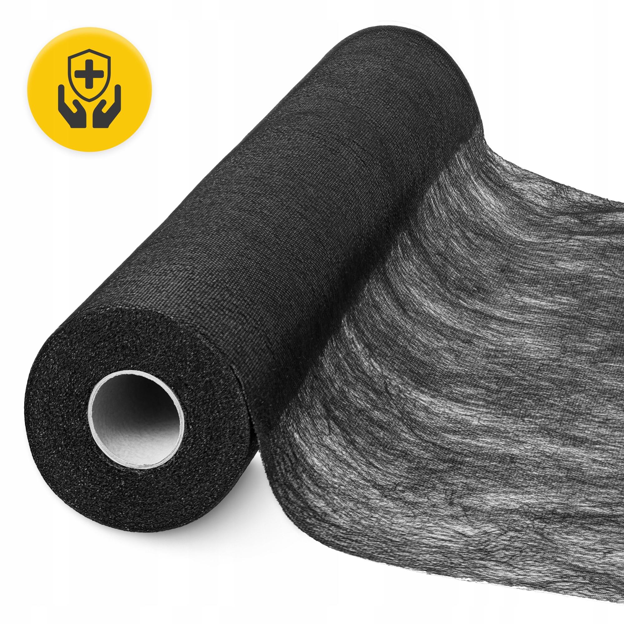 Простирадло одноразове 4FIZJO 50 м x 70 см в рулоні 18 г/м² Black (P-5905973406833) — фото 3