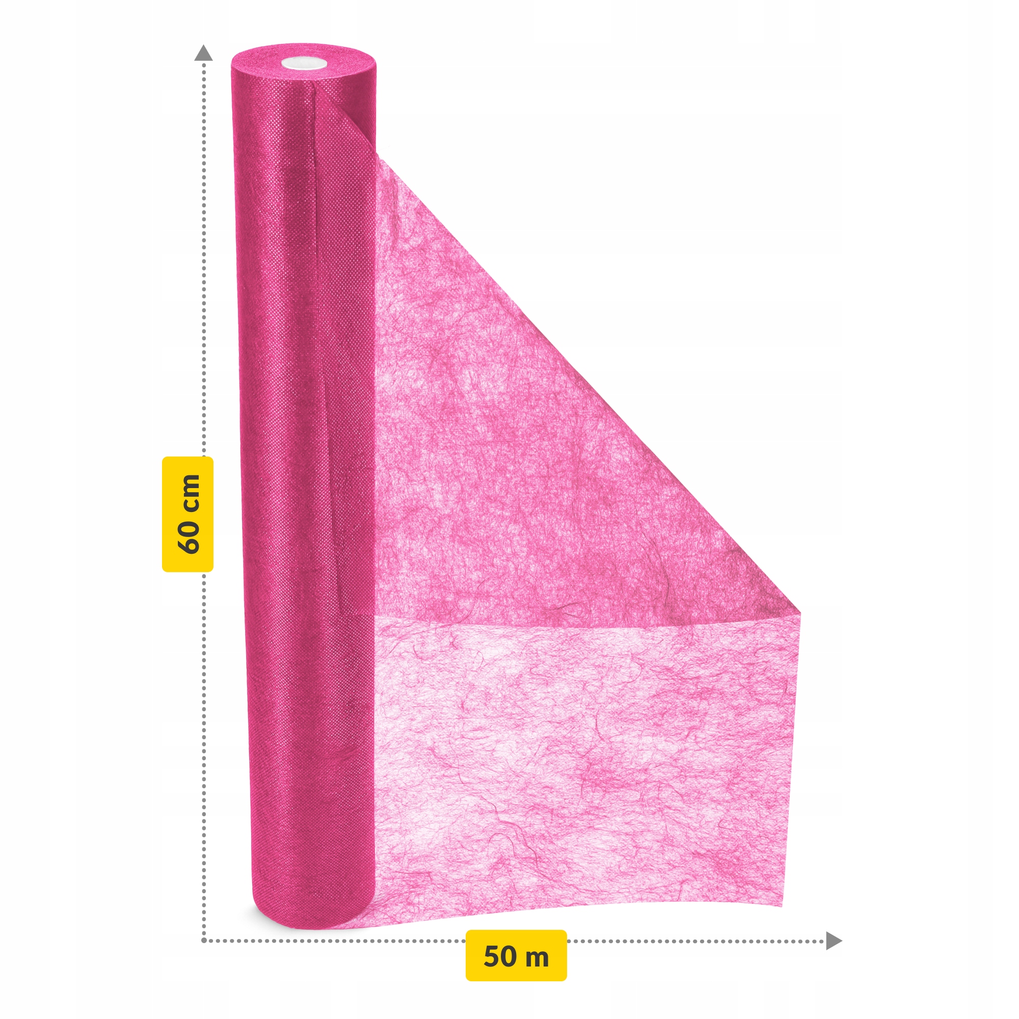 Простирадло одноразове 4FIZJO 50 м x 60 см в рулоні 18 г/м² Pink (P-5905973406802) — фото 5