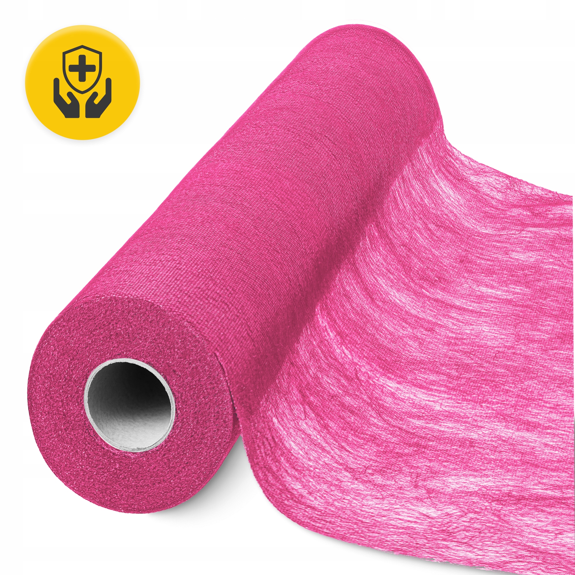 Простирадло одноразове 4FIZJO 50 м x 70 см в рулоні 18 г/м² Pink (P-5905973406819) — фото 2