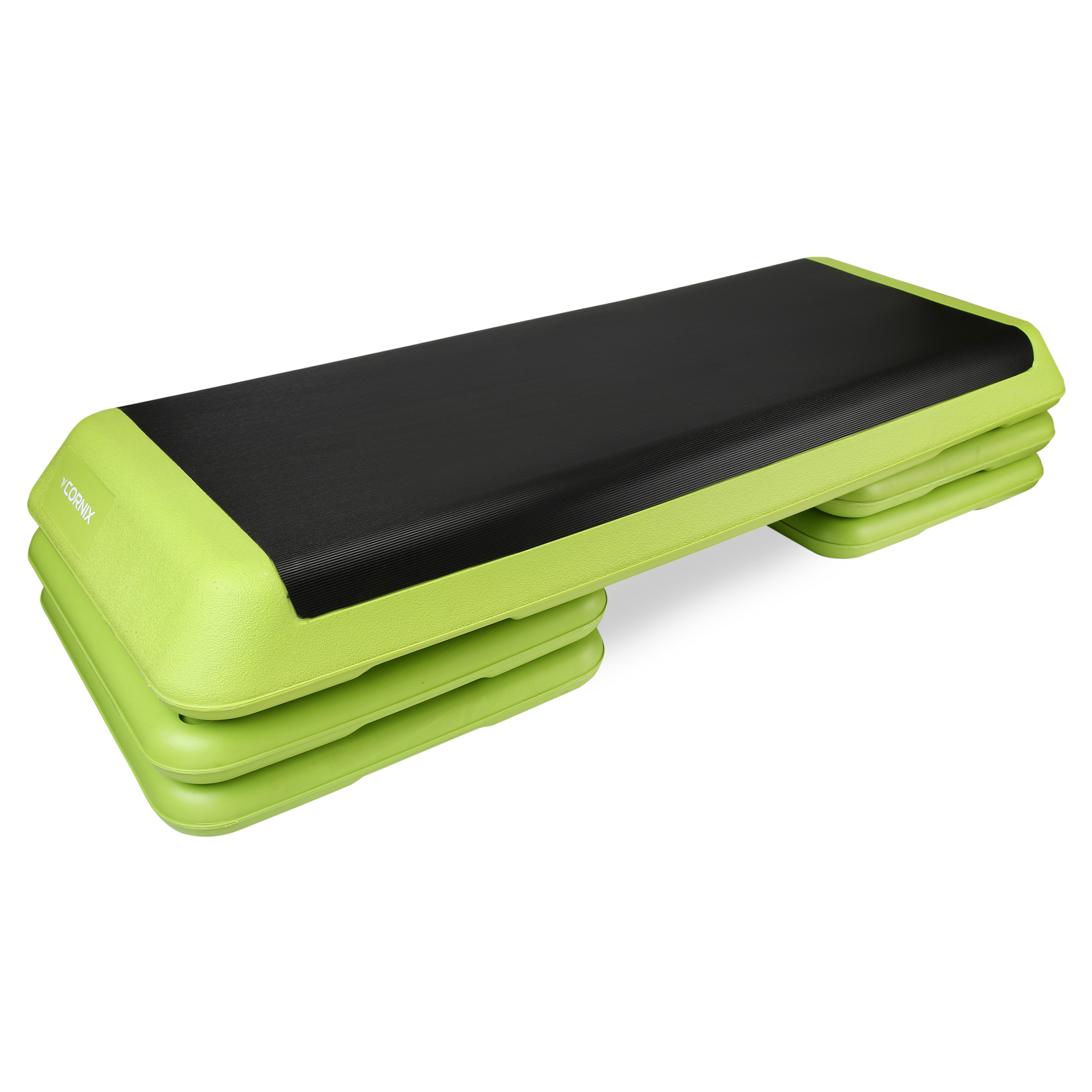 Степ-платформа 3-ступінчаста Cornix Pro 109 х 41 х 10-20 см XR-0401 Green/Black — фото 1