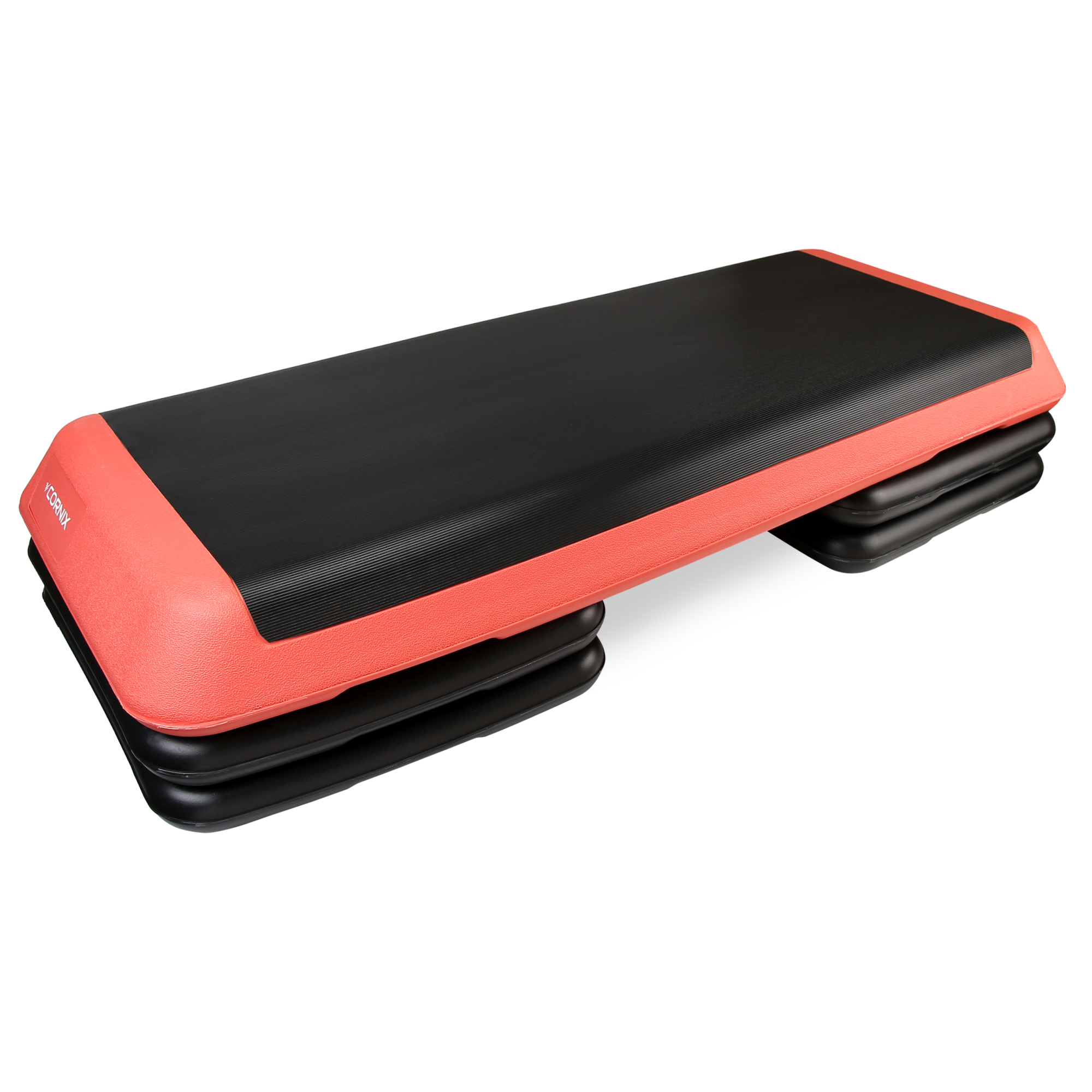 Степ-платформа 3-ступінчаста Cornix Pro 109 х 41 х 10-20 см XR-0404 Black/Red — фото 1