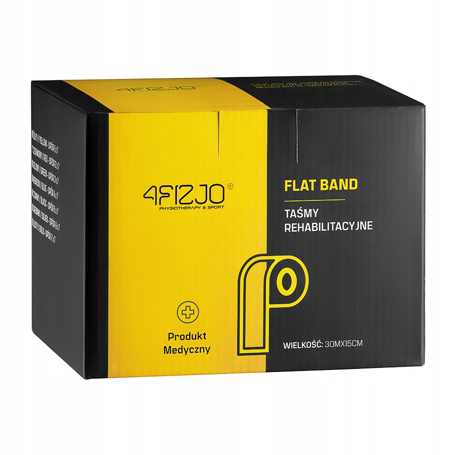 Стрічка-еспандер для спорту та реабілітації 4FIZJO Flat Band 30 м 12-15 кг Black (P-5907739311207) — мініатюра 6