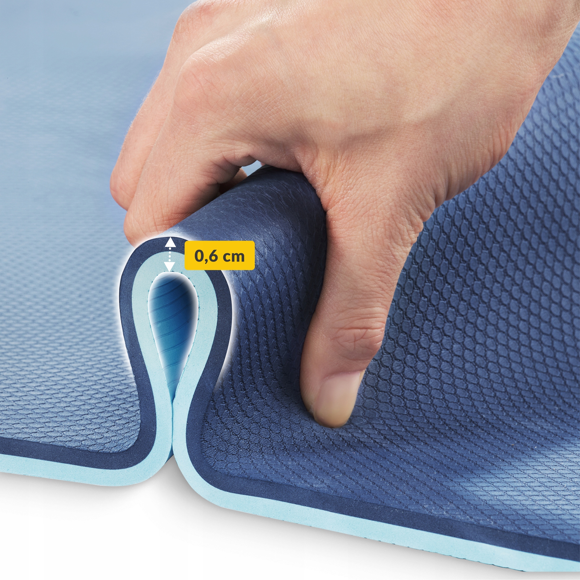 Килимок (мат) спортивний 4FIZJO TPE 180 x 60 x 0.6 см для йоги та фітнесу Blue/Sky Blue (P-5907739310132) — мініатюра 8