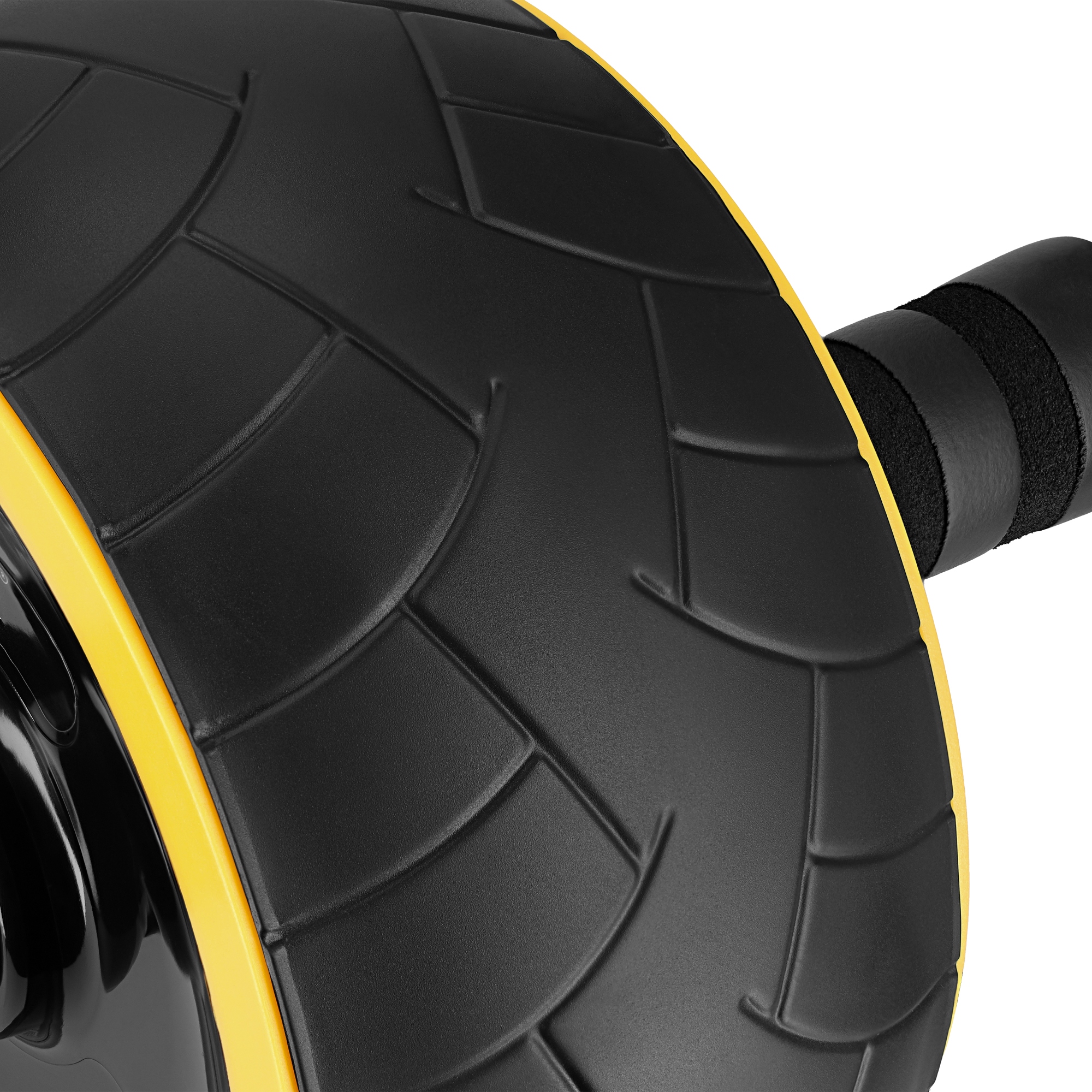 Ролик (гімнастичне колесо) для преса 4FIZJO Ab Wheel XL Black/Yellow (P-5907739314444) — мініатюра 8