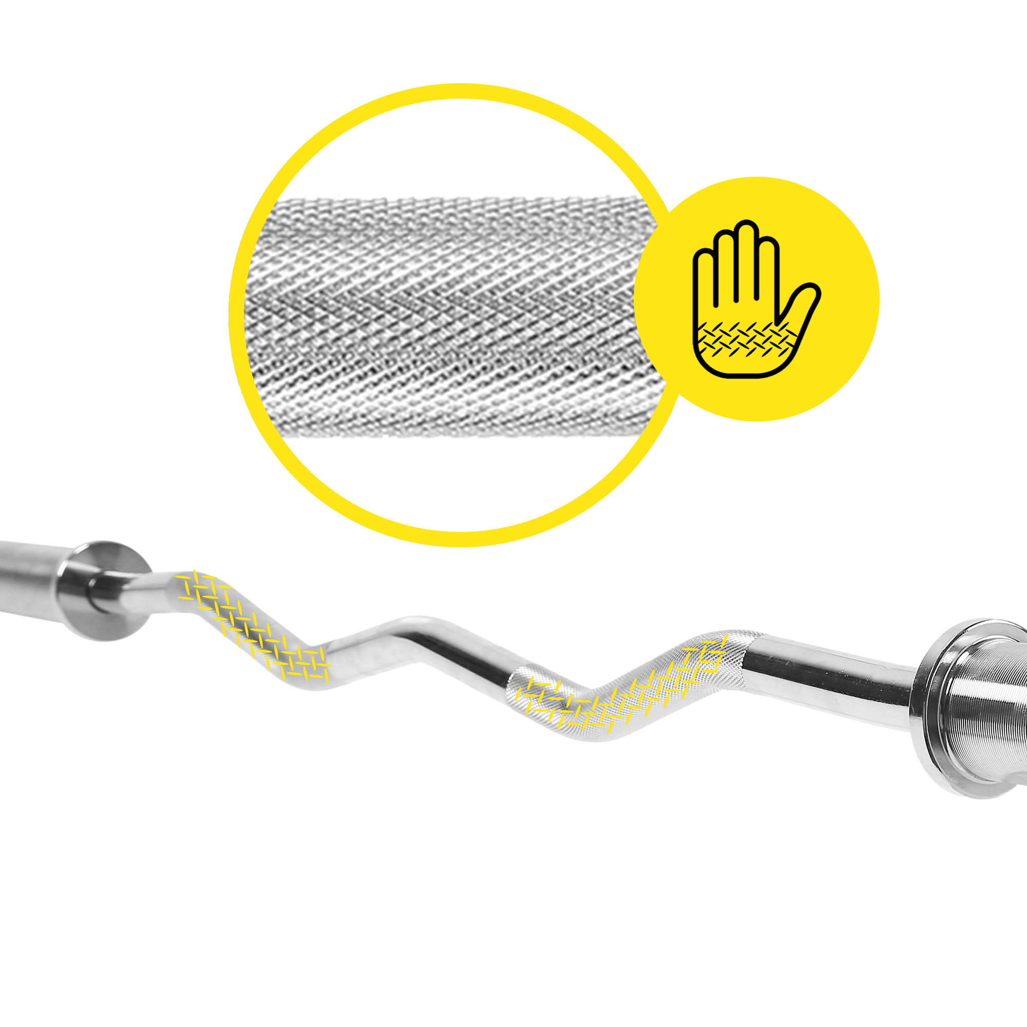 Гриф для штанги олімпійський W-подібний Cornix 120 см 50 мм XR-0420 — мініатюра 7