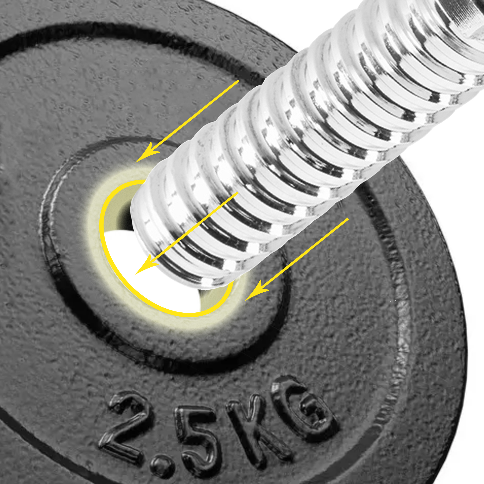 Гриф для штанги прямий Cornix 150 см 25 мм XR-0411 — мініатюра 8