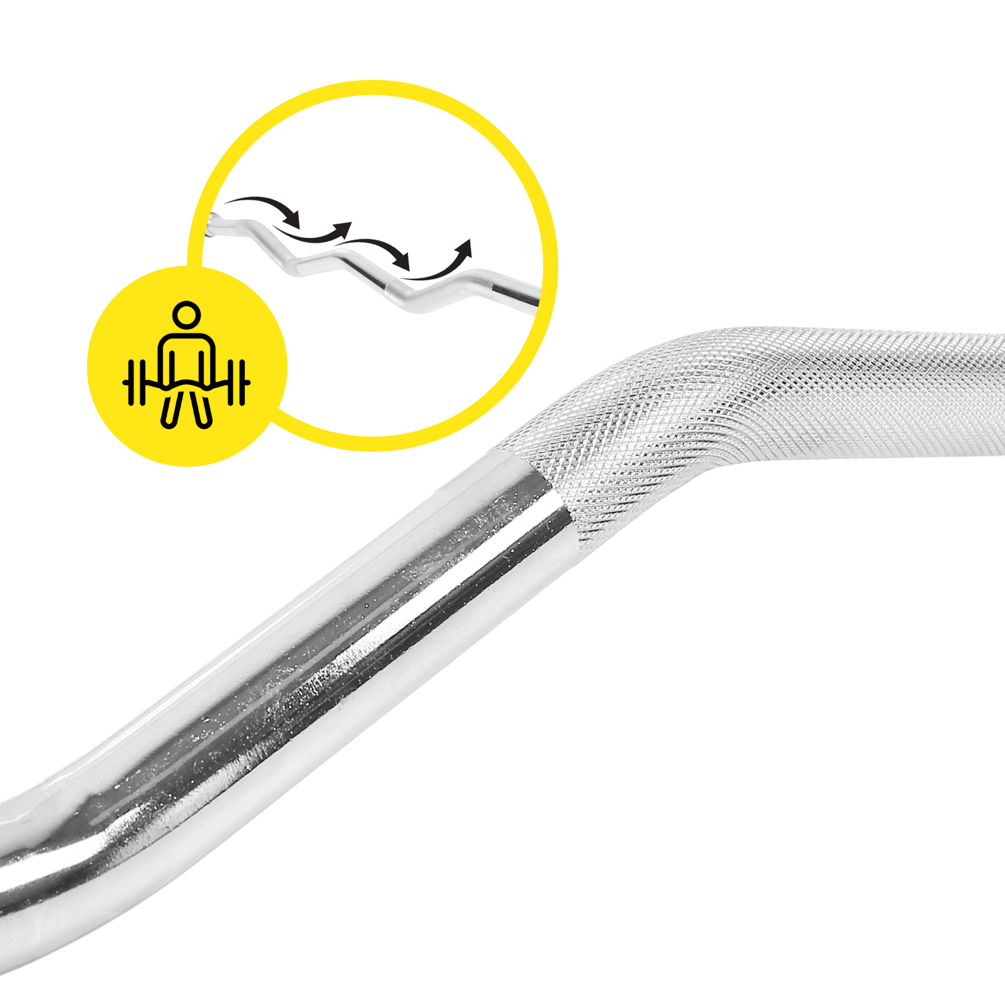 Гриф для штанги W-подібний Cornix 120 см 25 мм XR-0413 — мініатюра 8