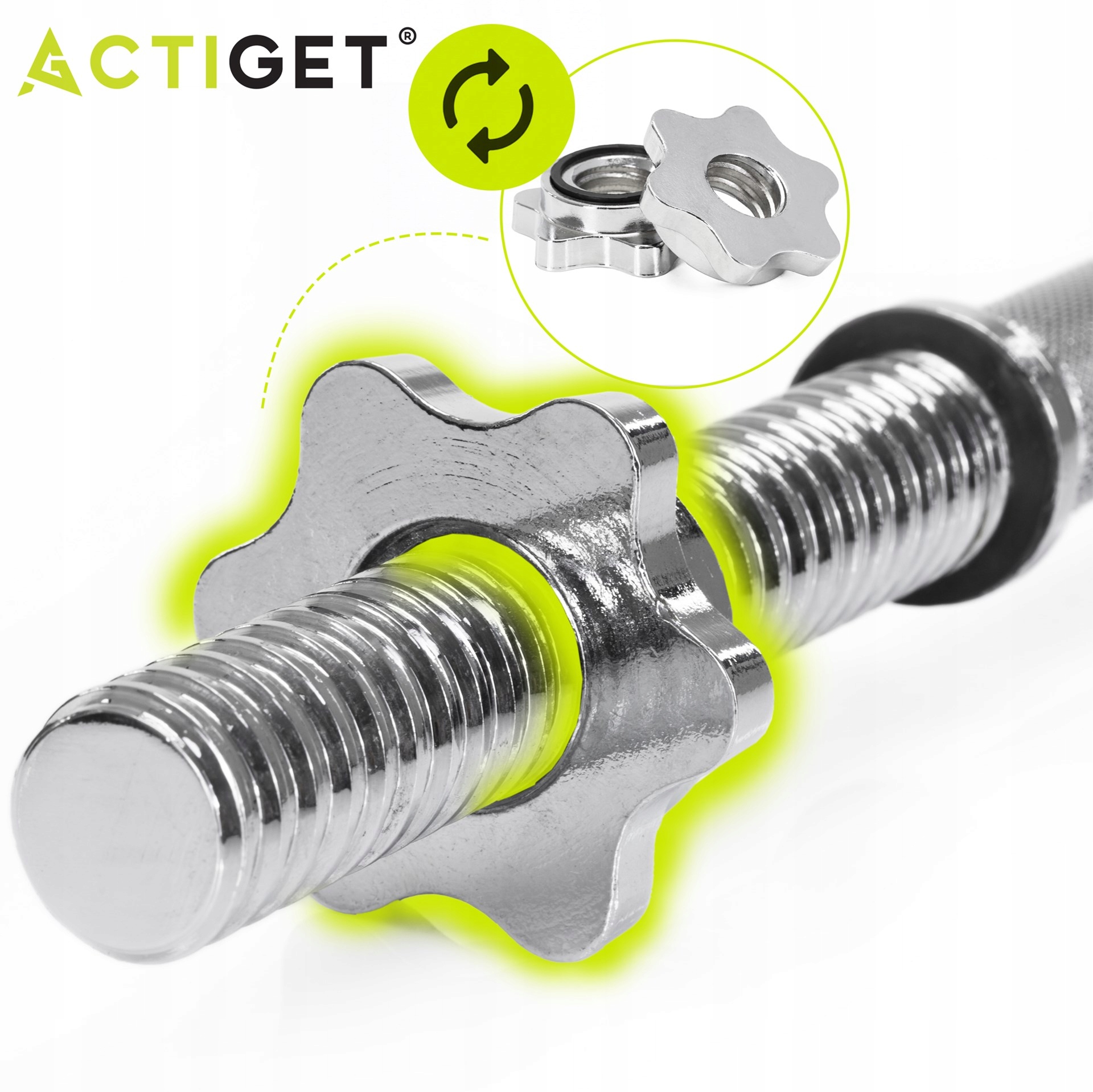 Гриф гантельний Actiget 48 см 28 мм ACT0003
